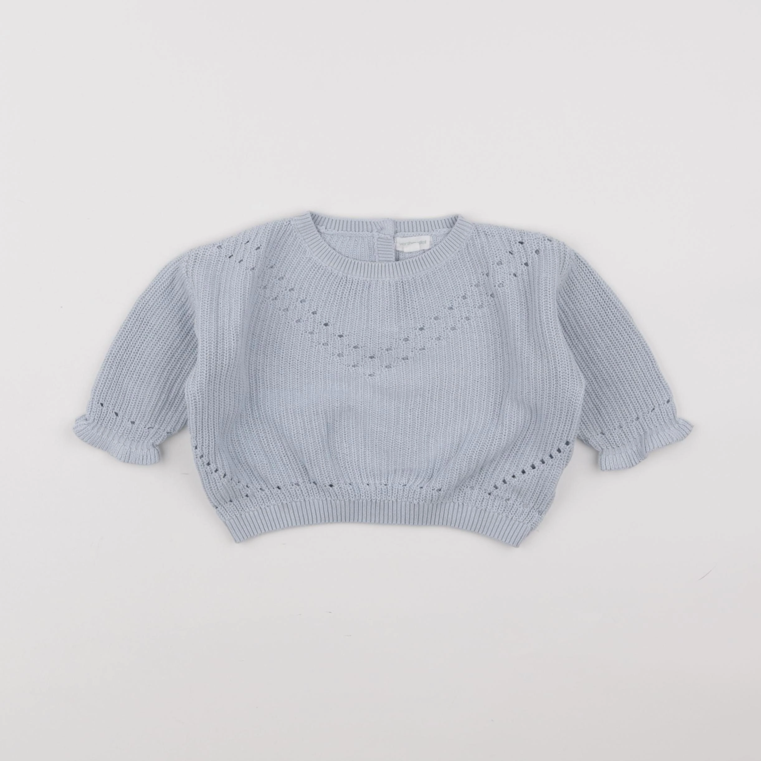 Vertbaudet - pull bleu - 9 mois
