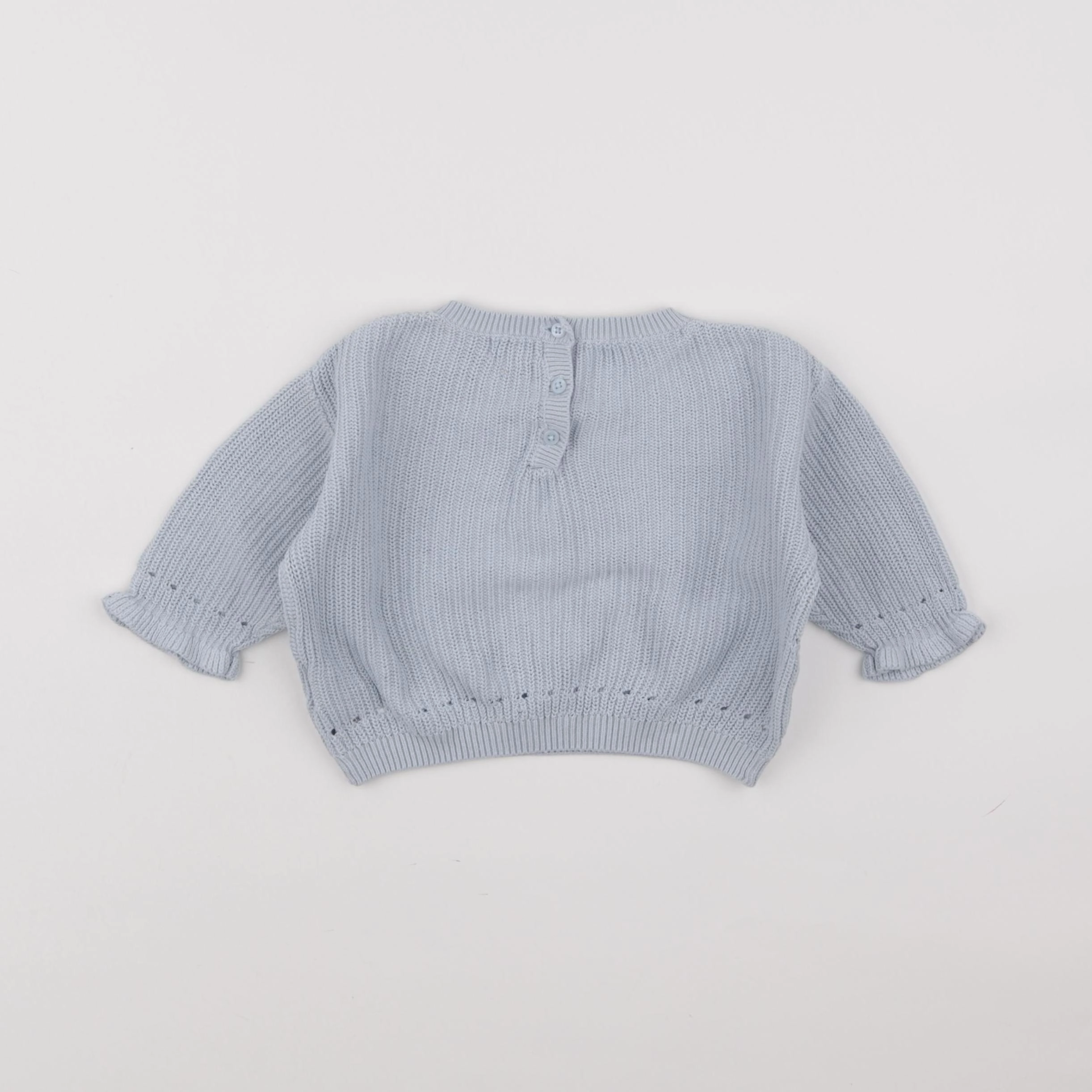 Vertbaudet - pull bleu - 9 mois