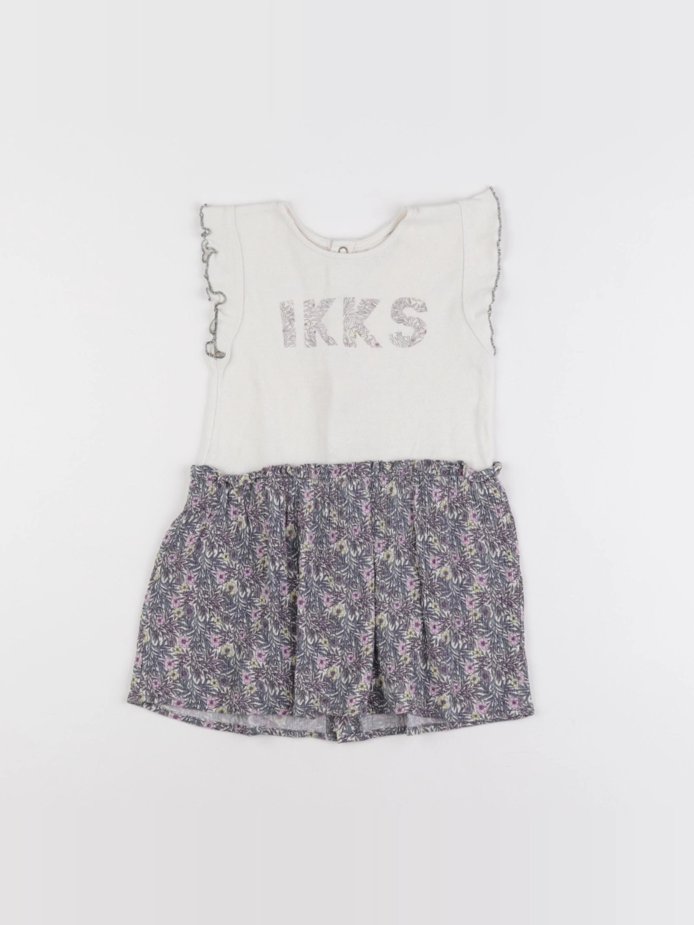 IKKS - robe violet - 2 ans