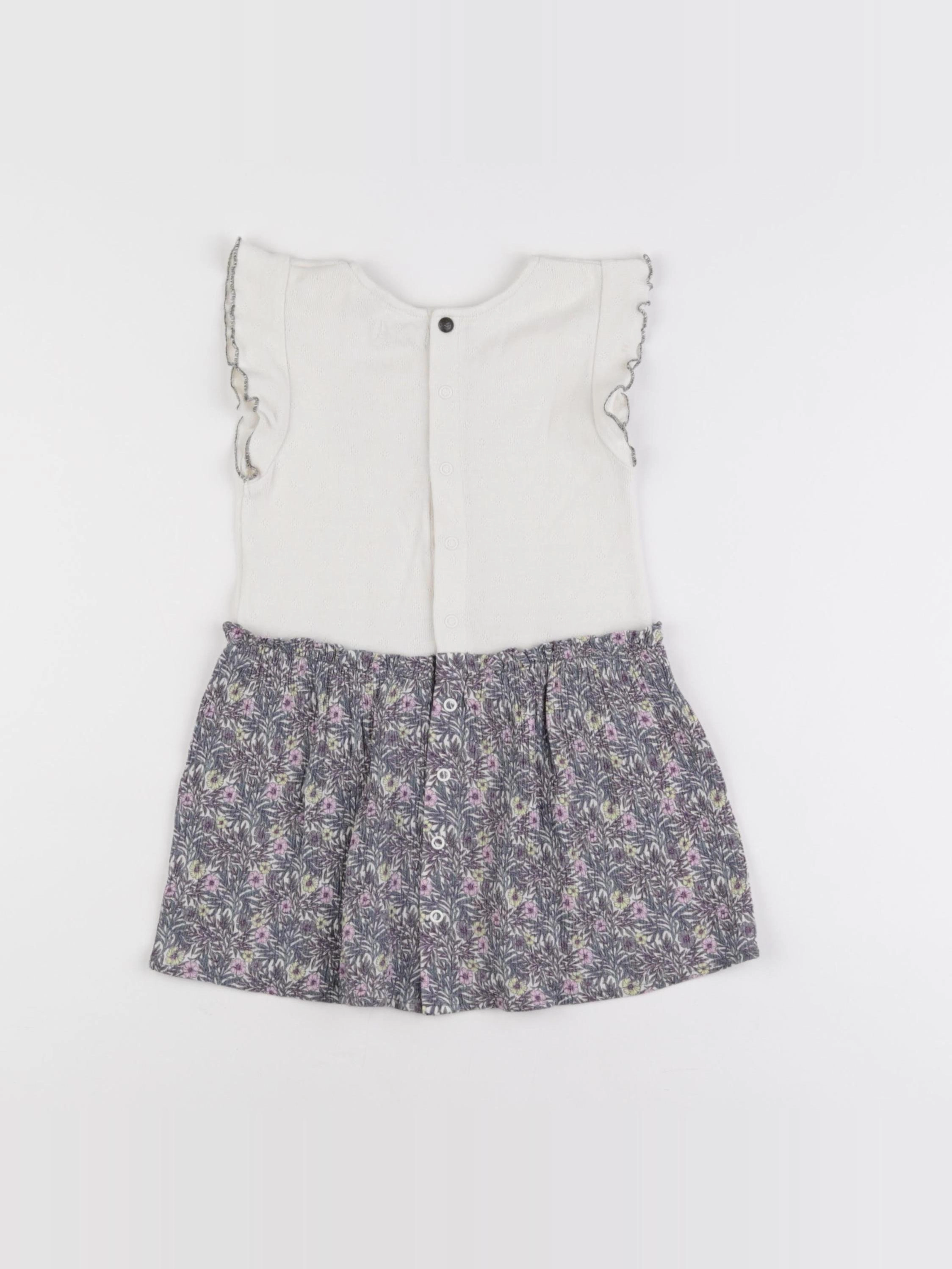 IKKS - robe violet - 2 ans