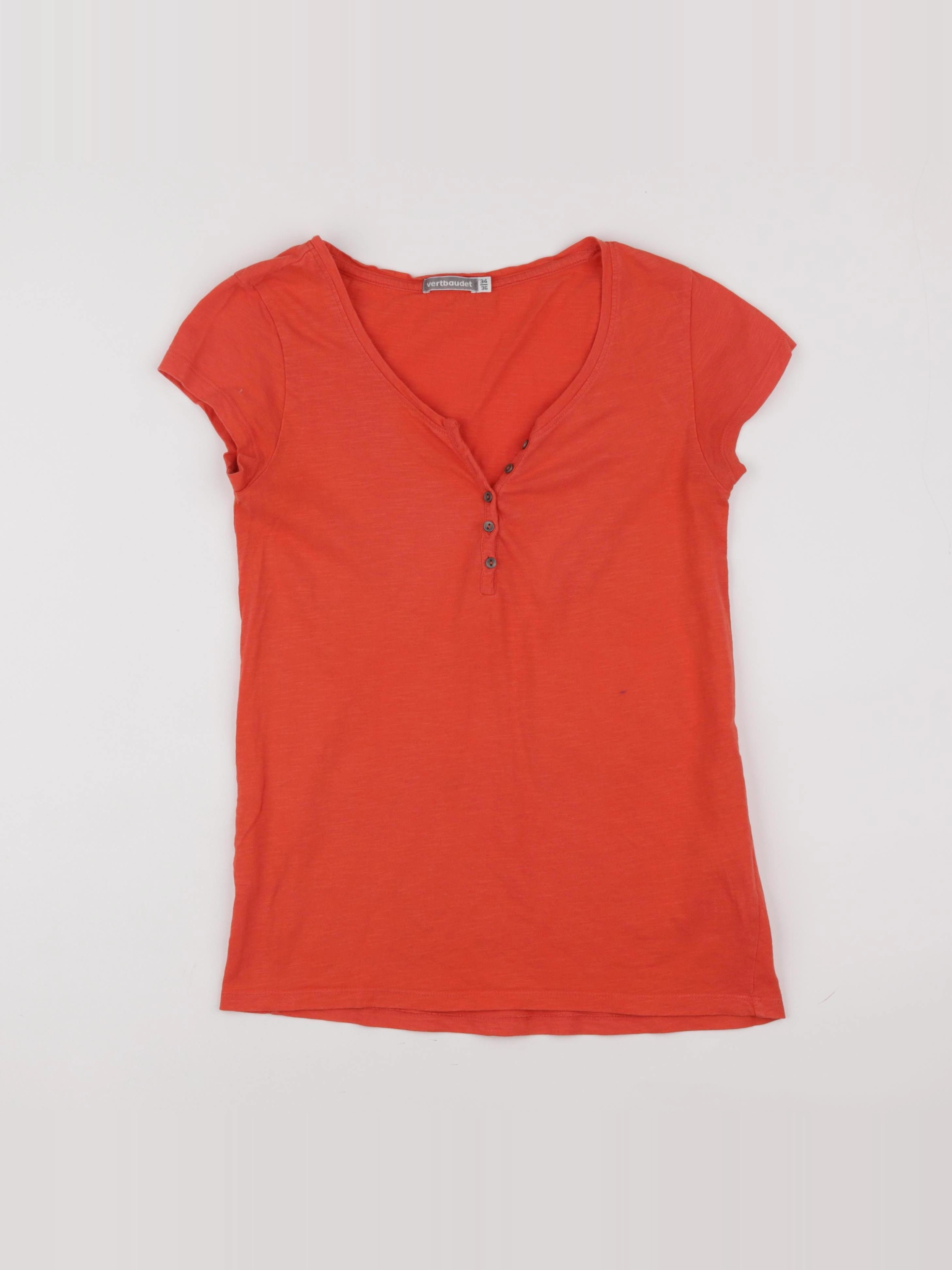 Vertbaudet - tee-shirt grossesse rouge - 34 à 36