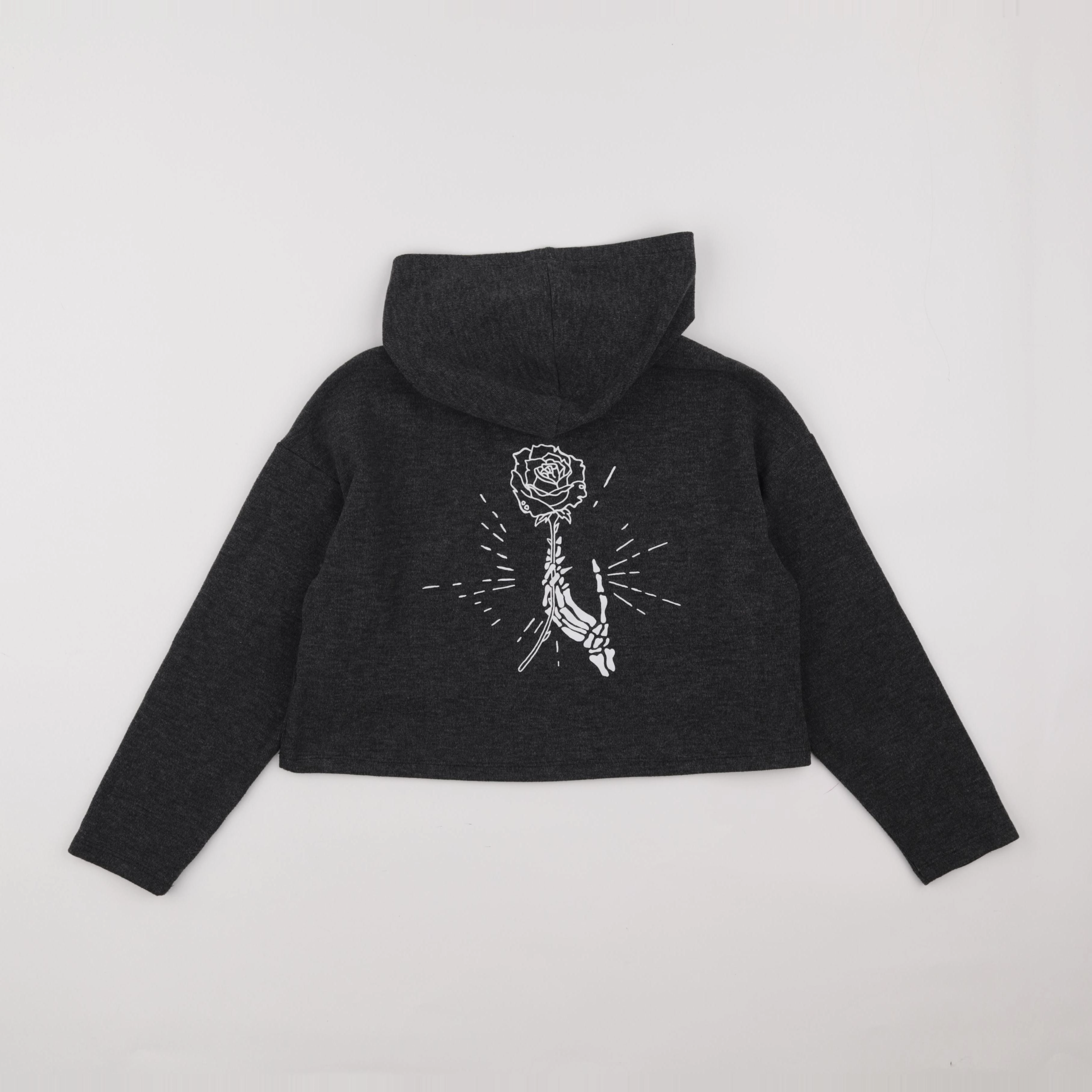 IKKS - pull imprimé au dos gris - 10 ans