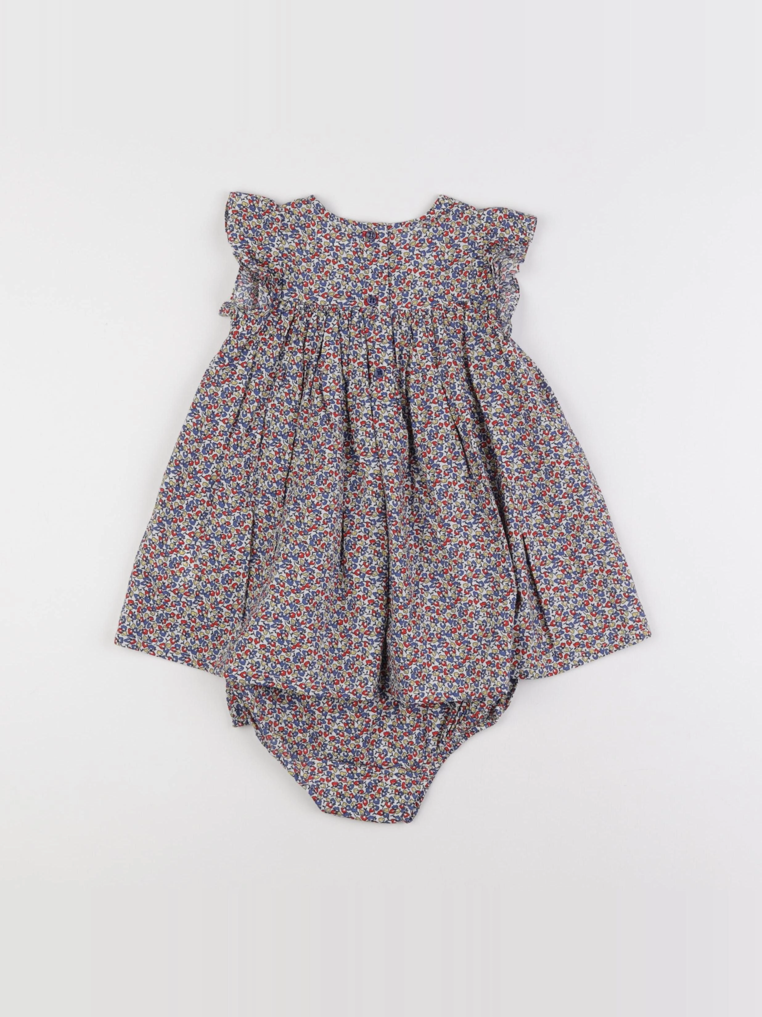 Boutchou - robe multicolore - 12 mois