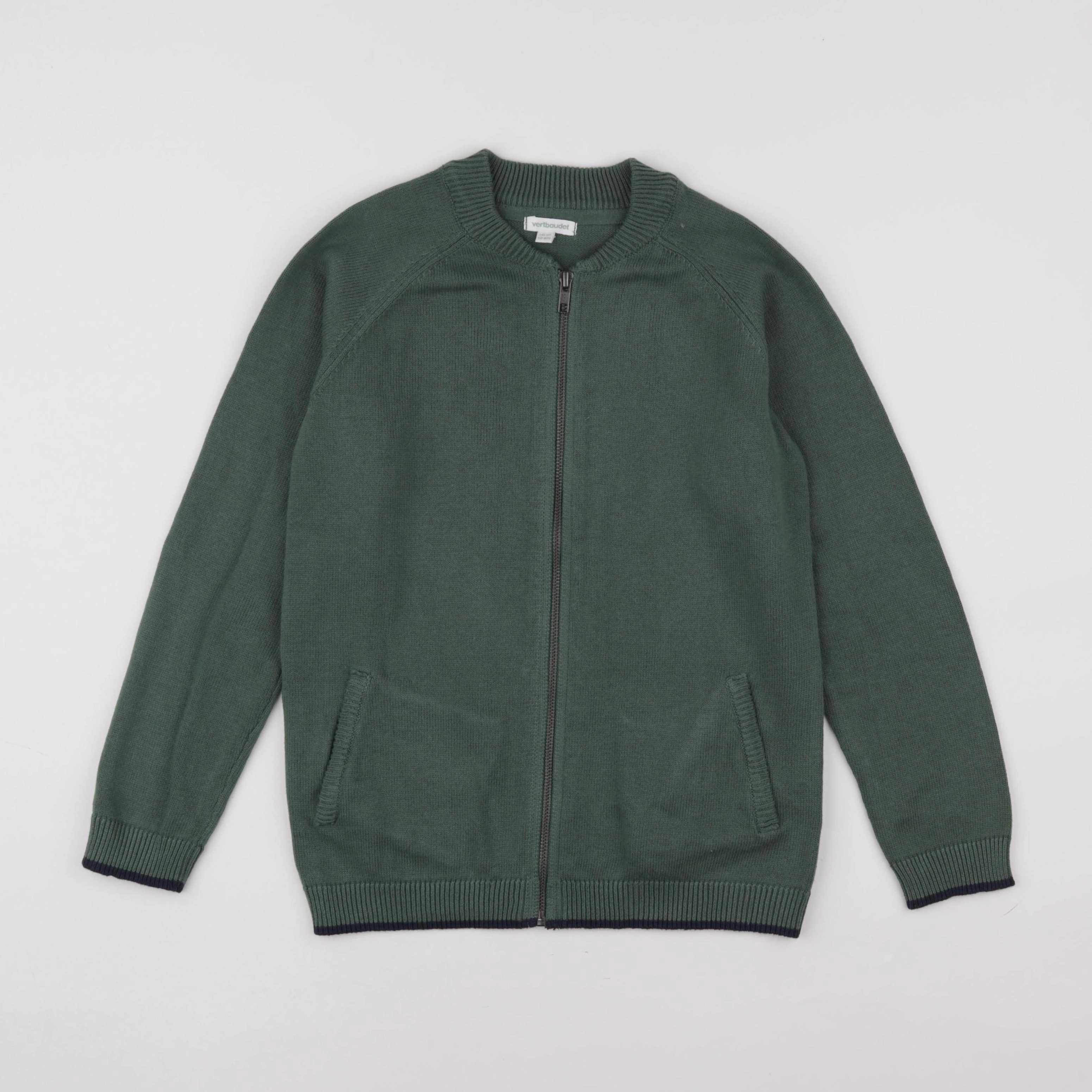 Vertbaudet - gilet vert - 10 ans