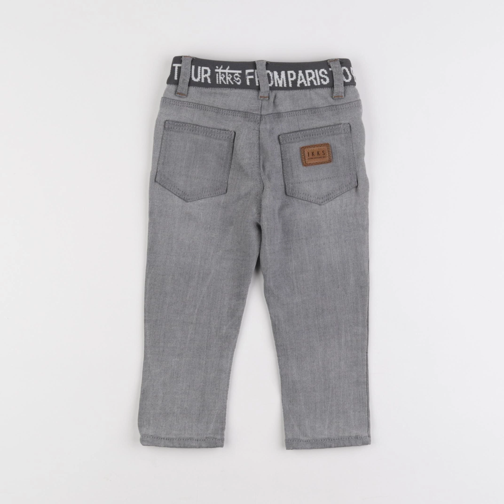 IKKS - jean gris - 12 mois