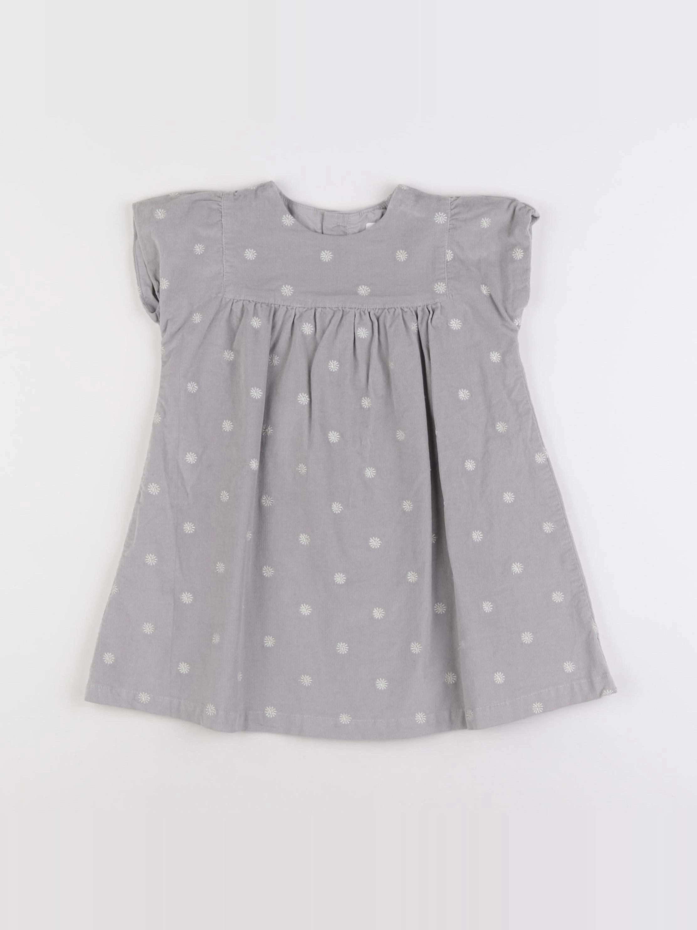 Boutchou - robe gris - 12 mois