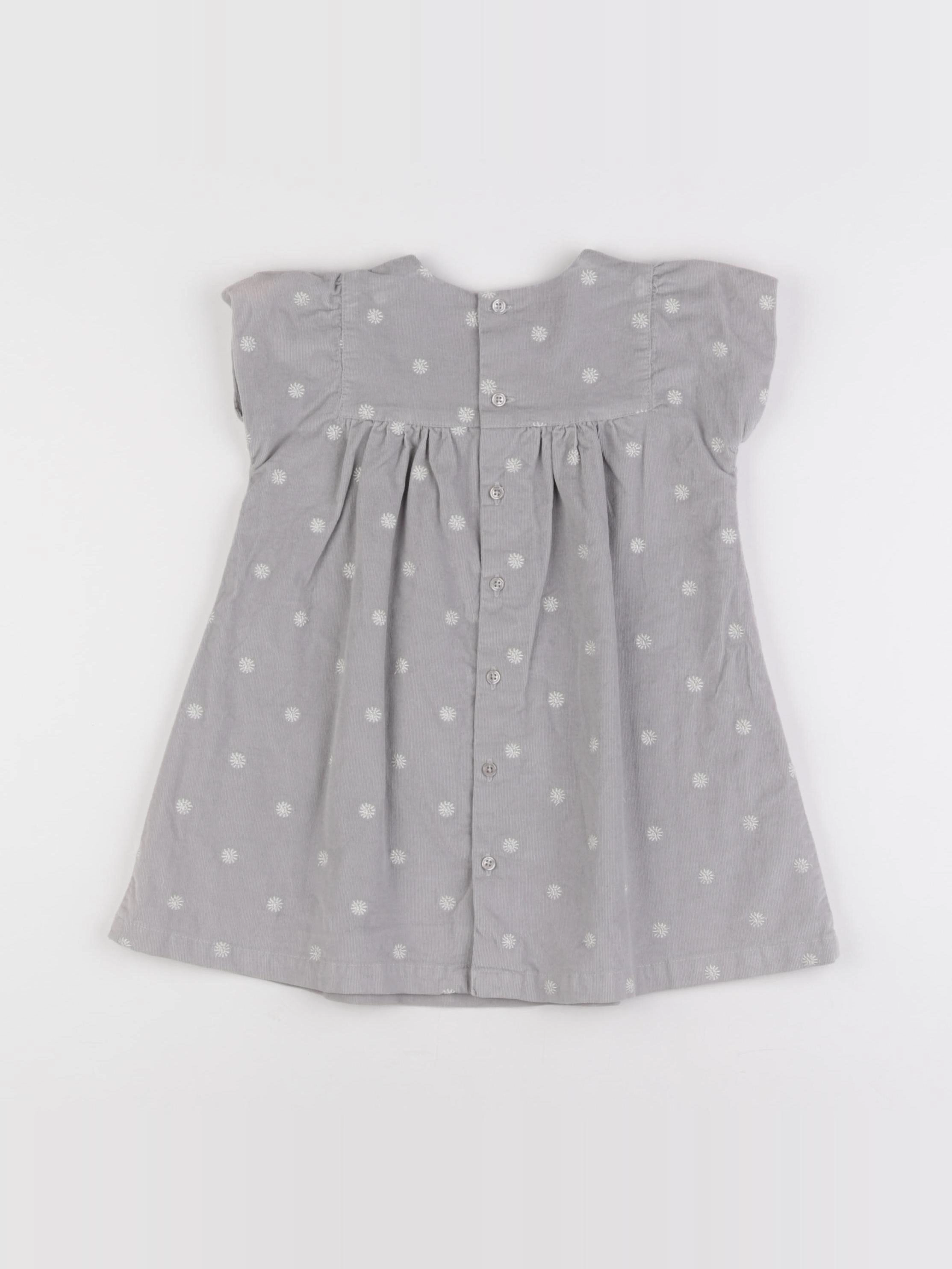 Boutchou - robe gris - 12 mois