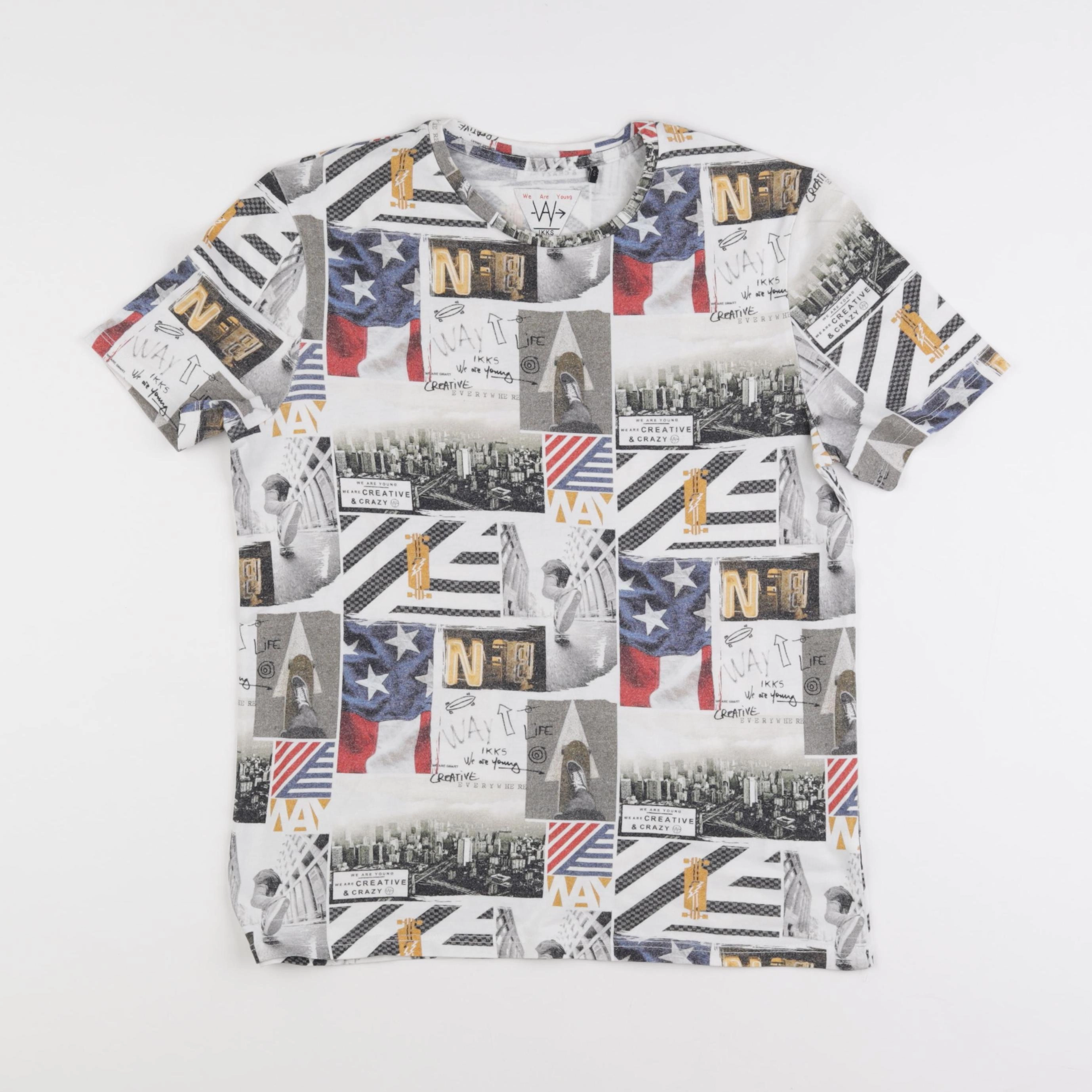 IKKS - tee-shirt multicolore - 14 ans