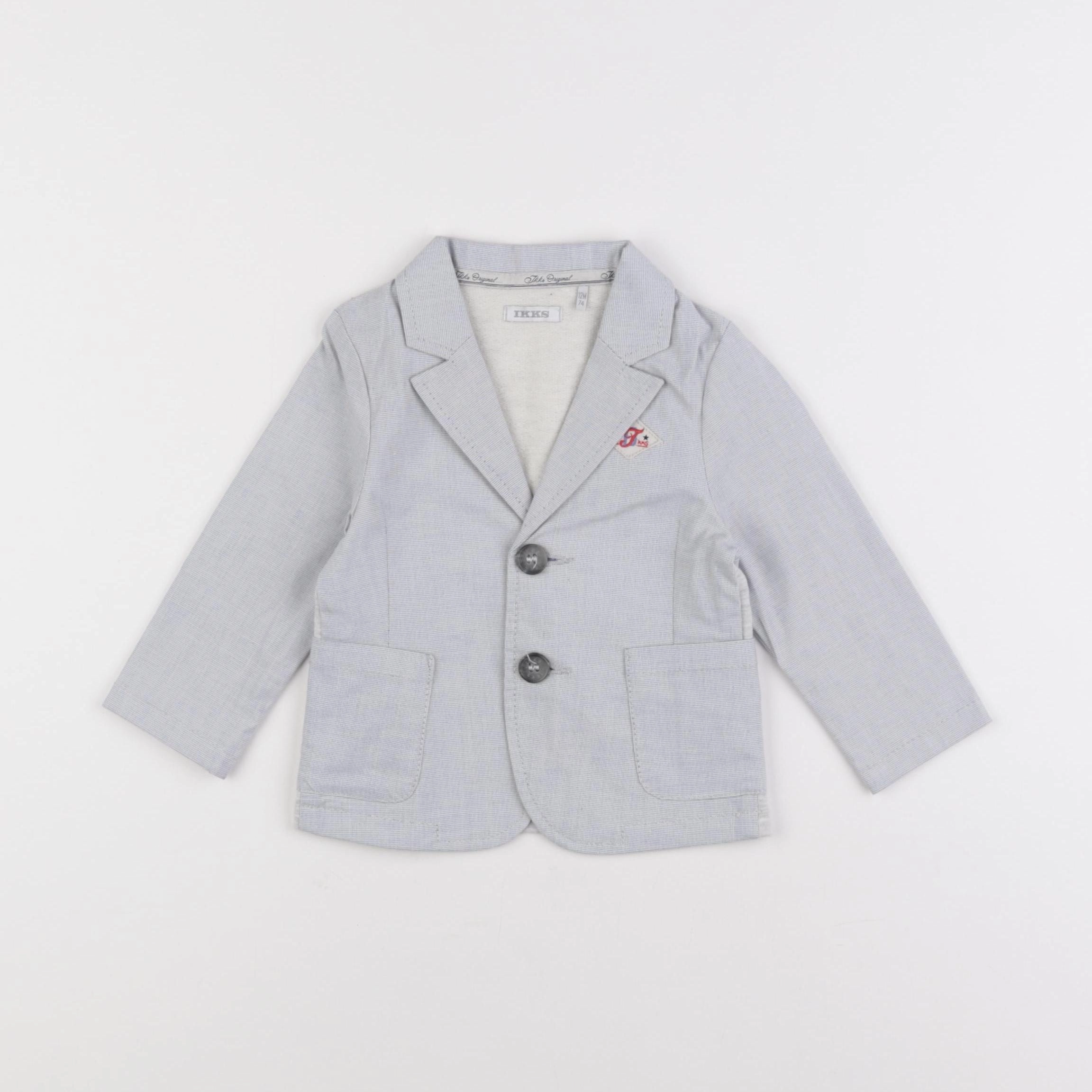 IKKS - veste gris - 12 mois