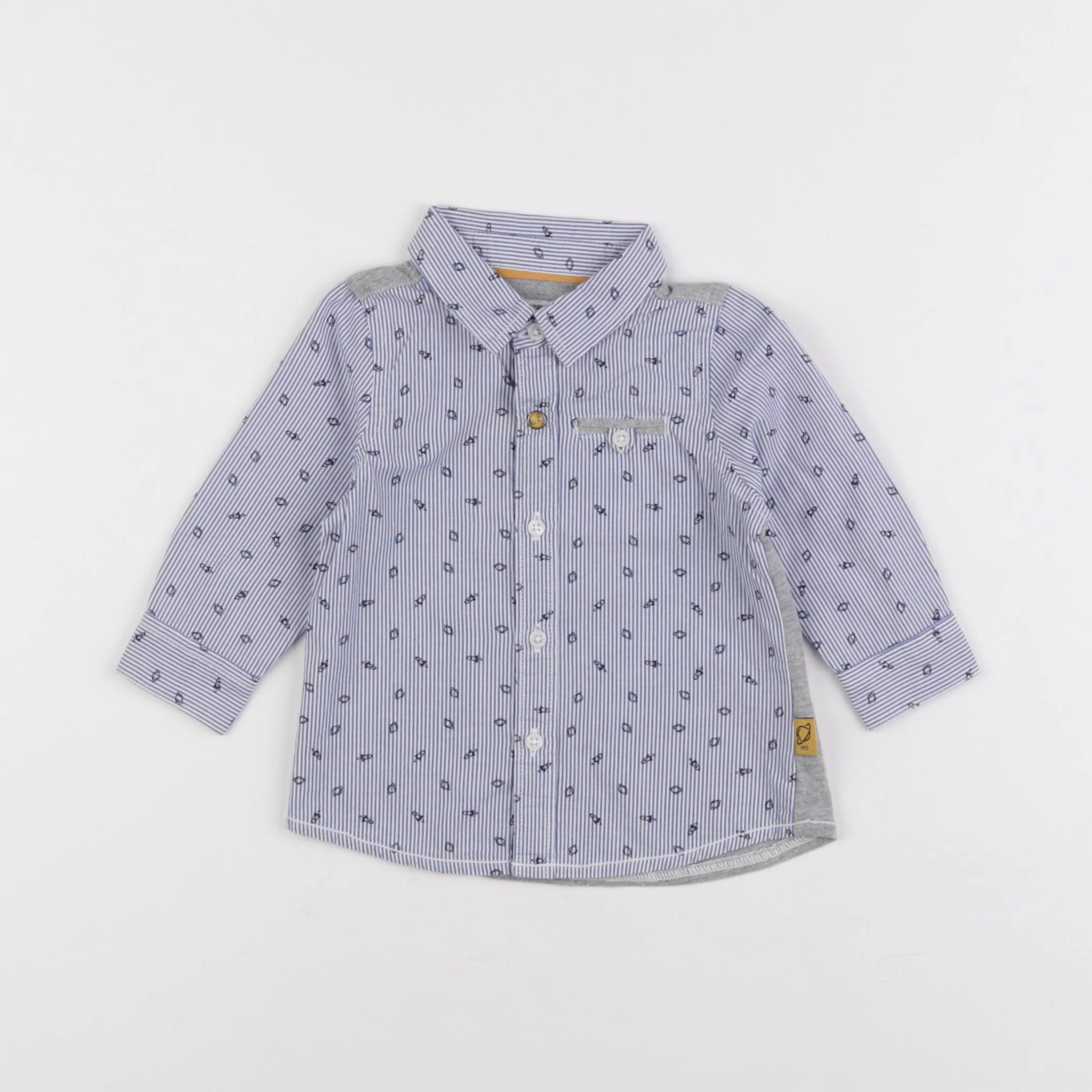 IKKS - chemise bleu - 6 mois