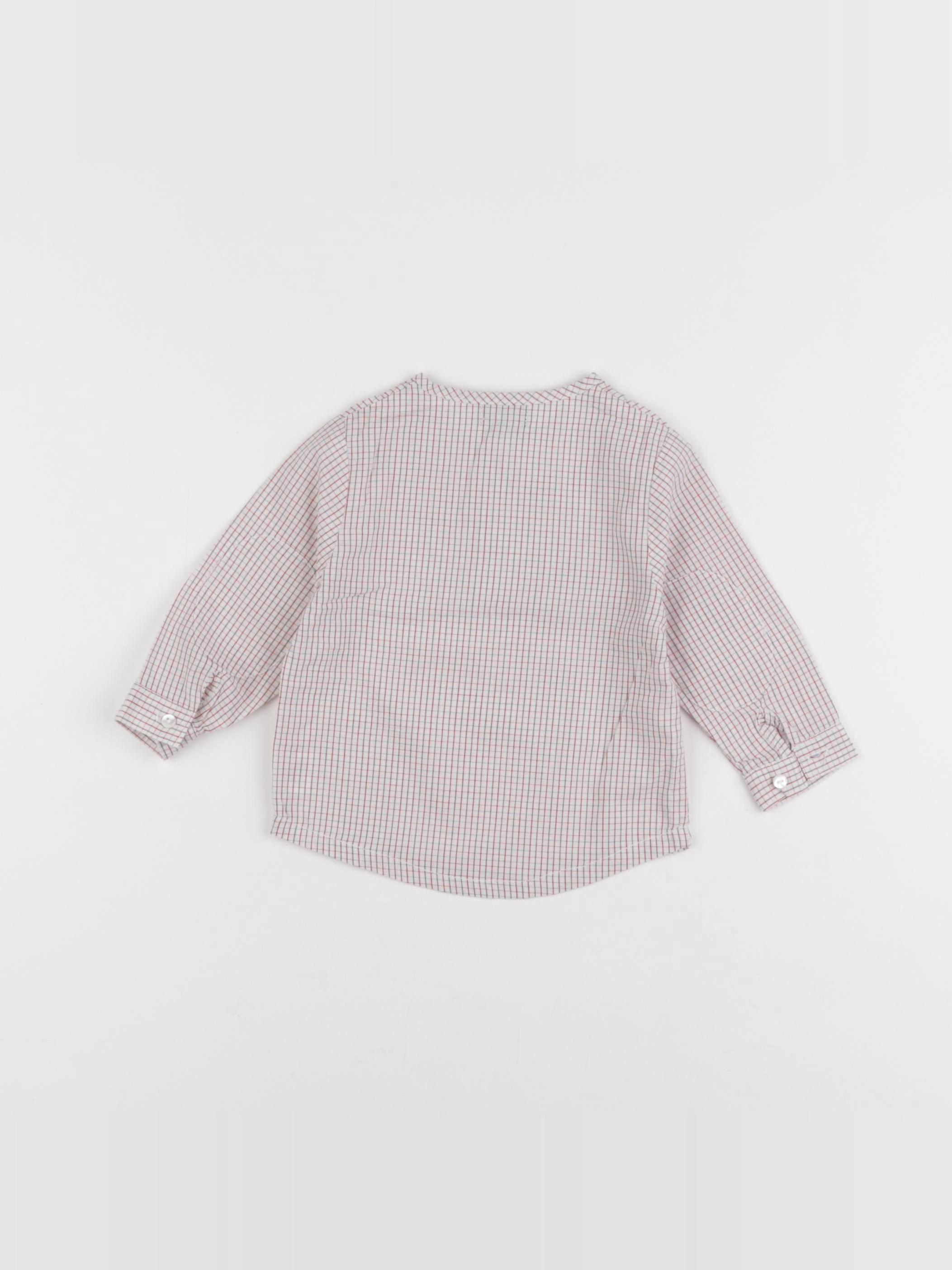 TroiZenfants - blouse blanc, rouge - 6 mois