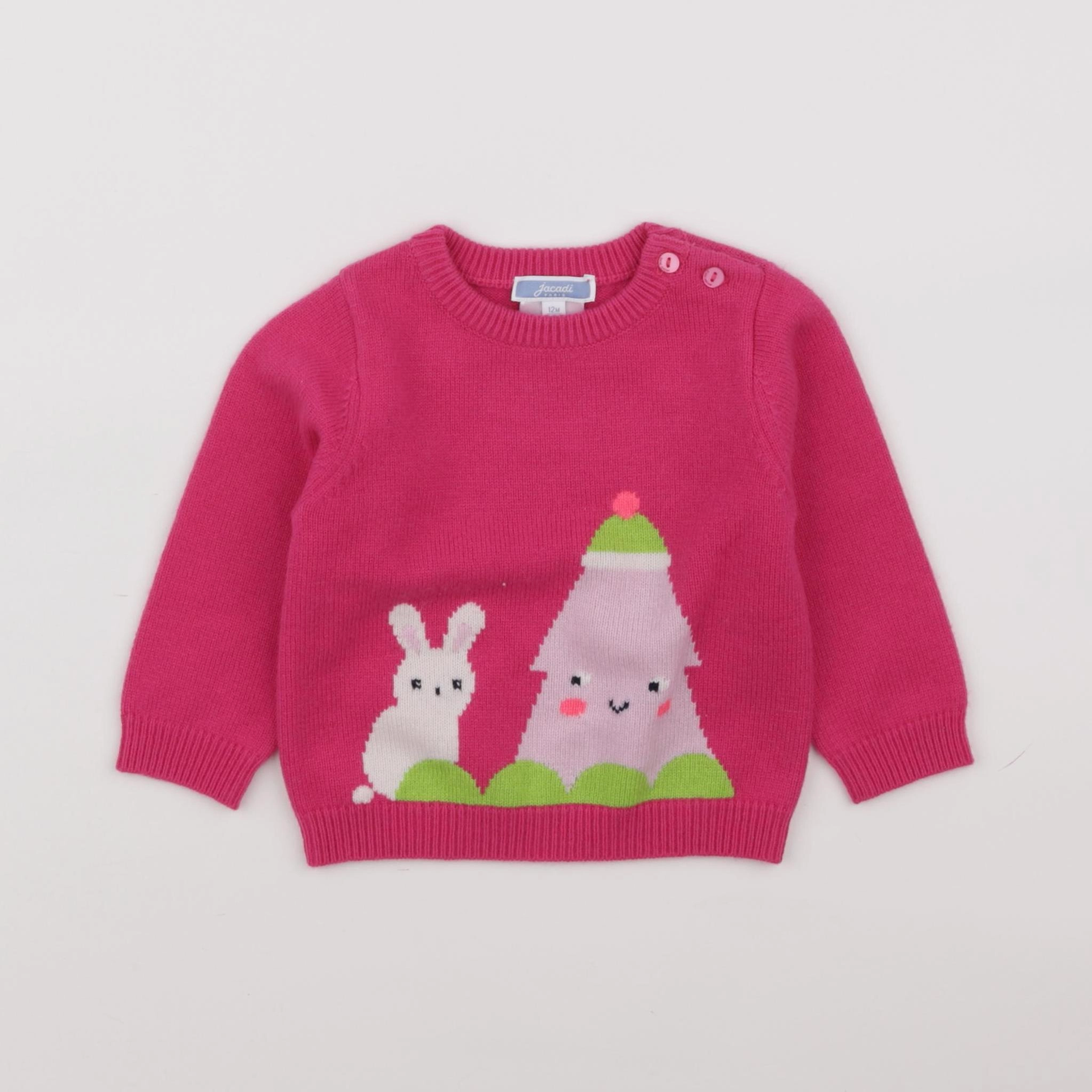 Jacadi - pull rose - 12 mois