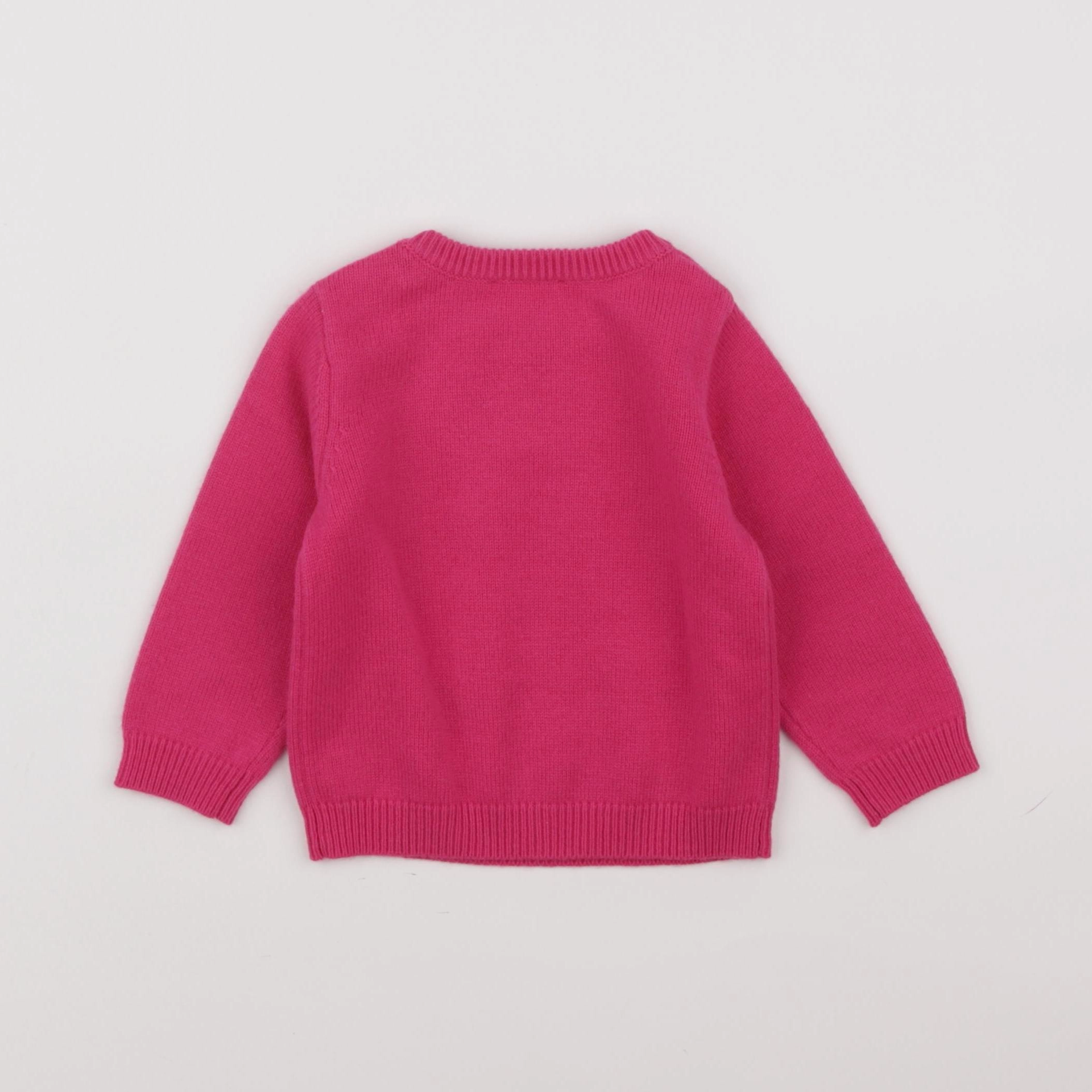 Jacadi - pull rose - 12 mois