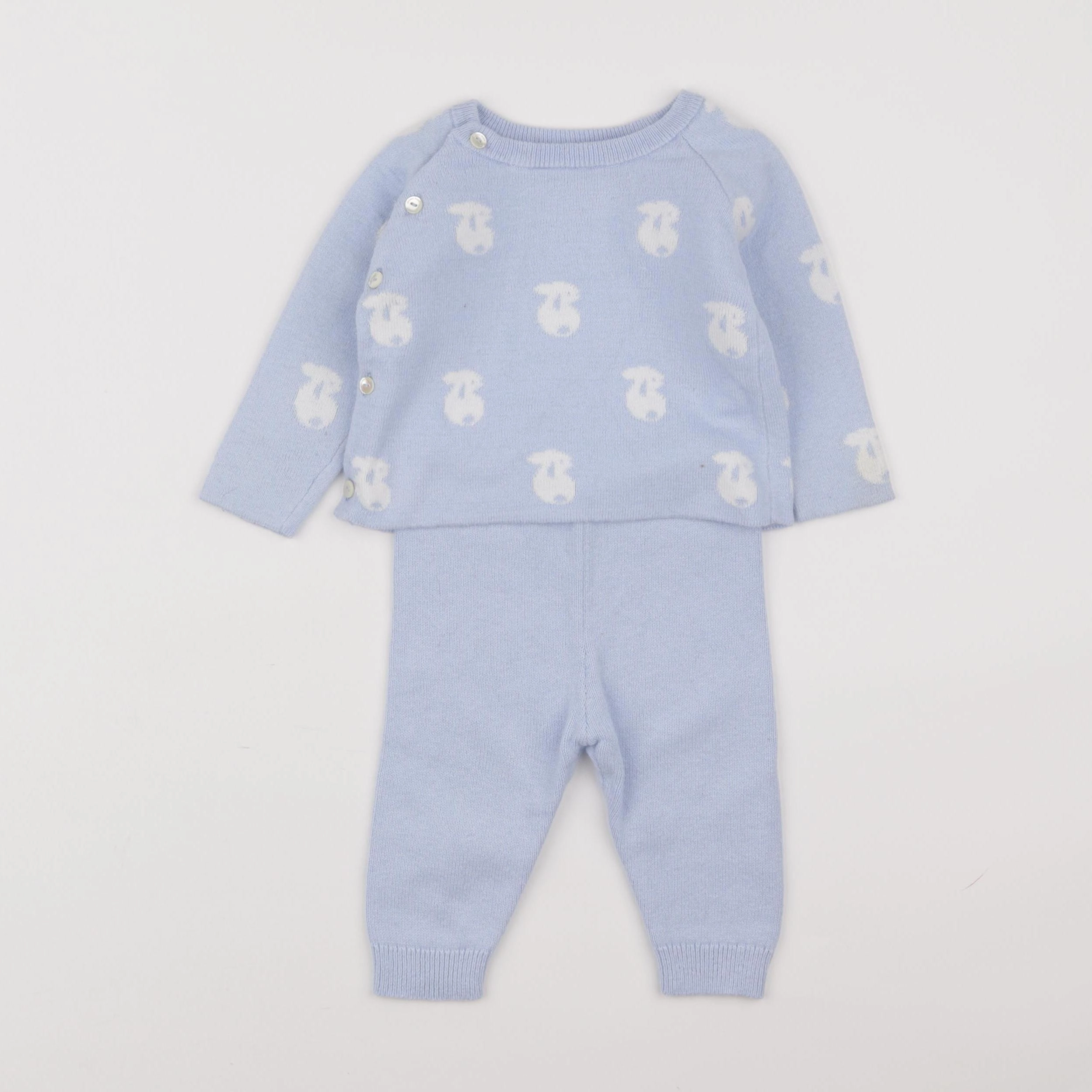 Jacadi - ensemble bleu - 6 mois