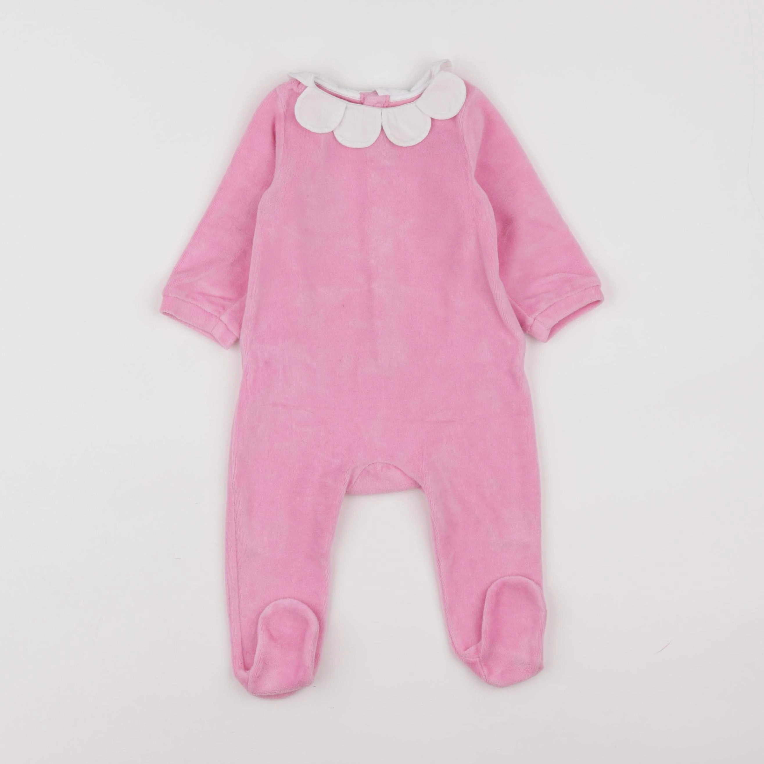 Jacadi - pyjama velours rose - 6 mois