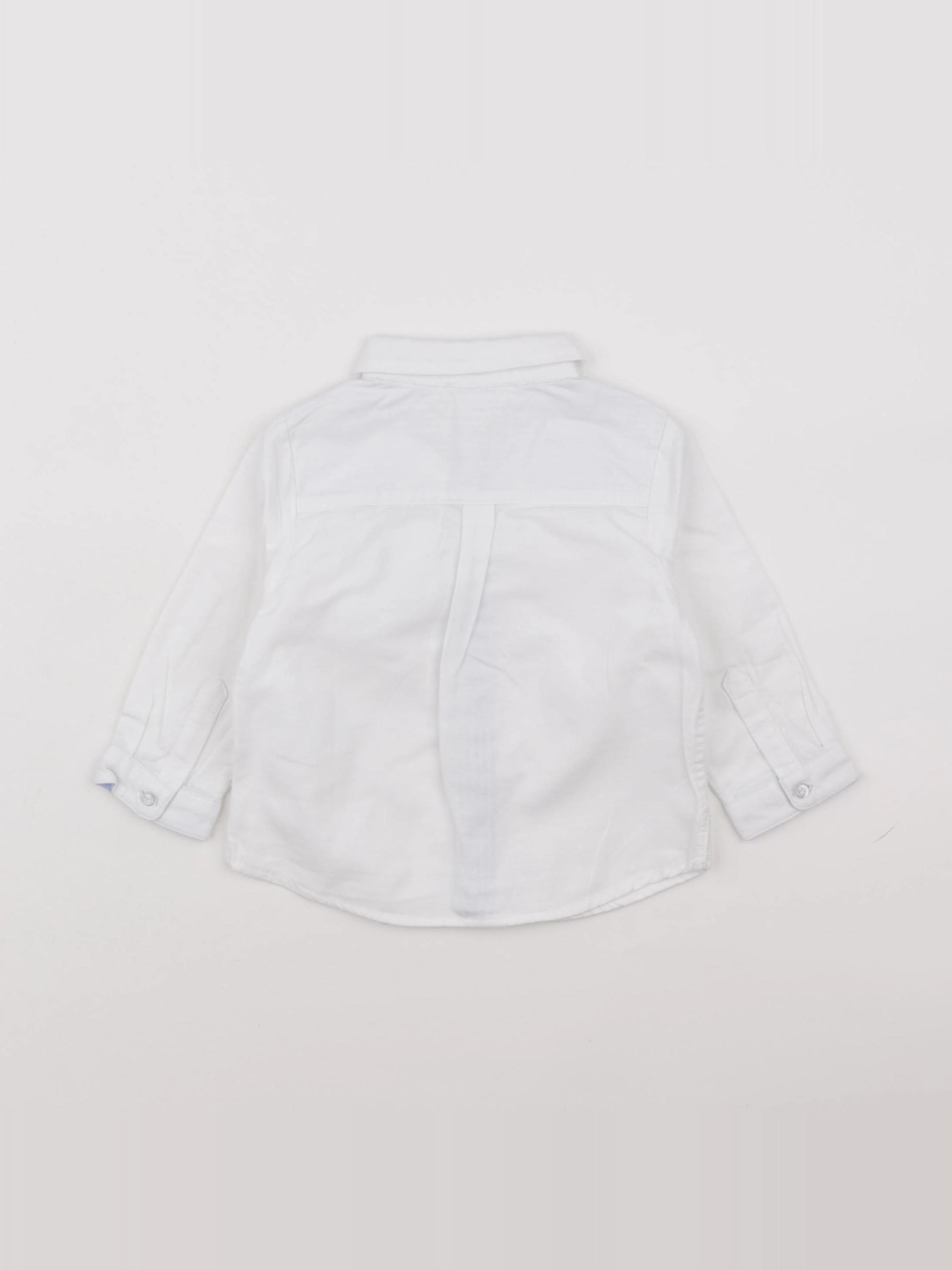 Jacadi - chemise blanc - 12 mois