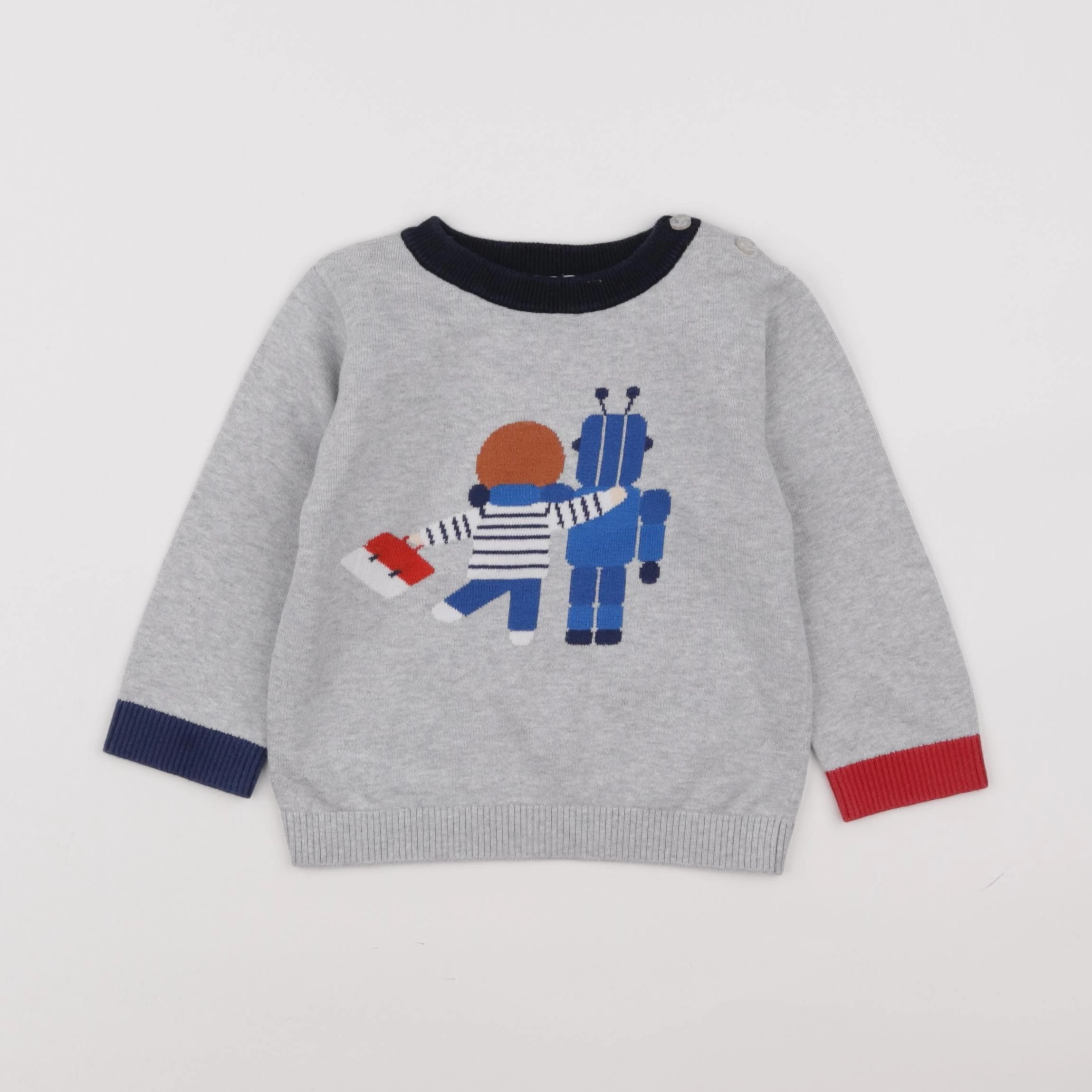 Jacadi - pull gris - 3 ans