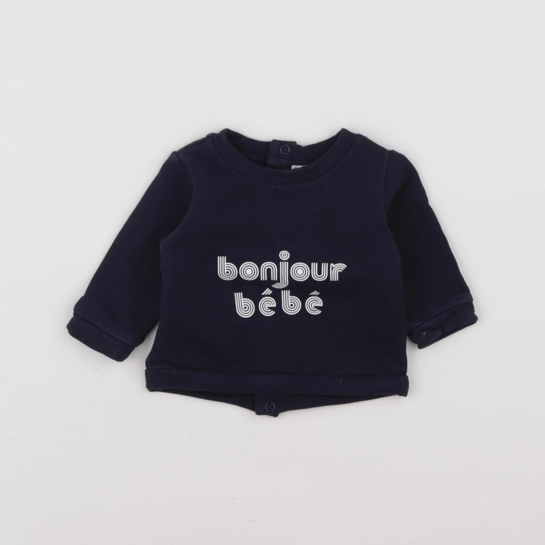 Jacadi - sweat bleu - 3 mois