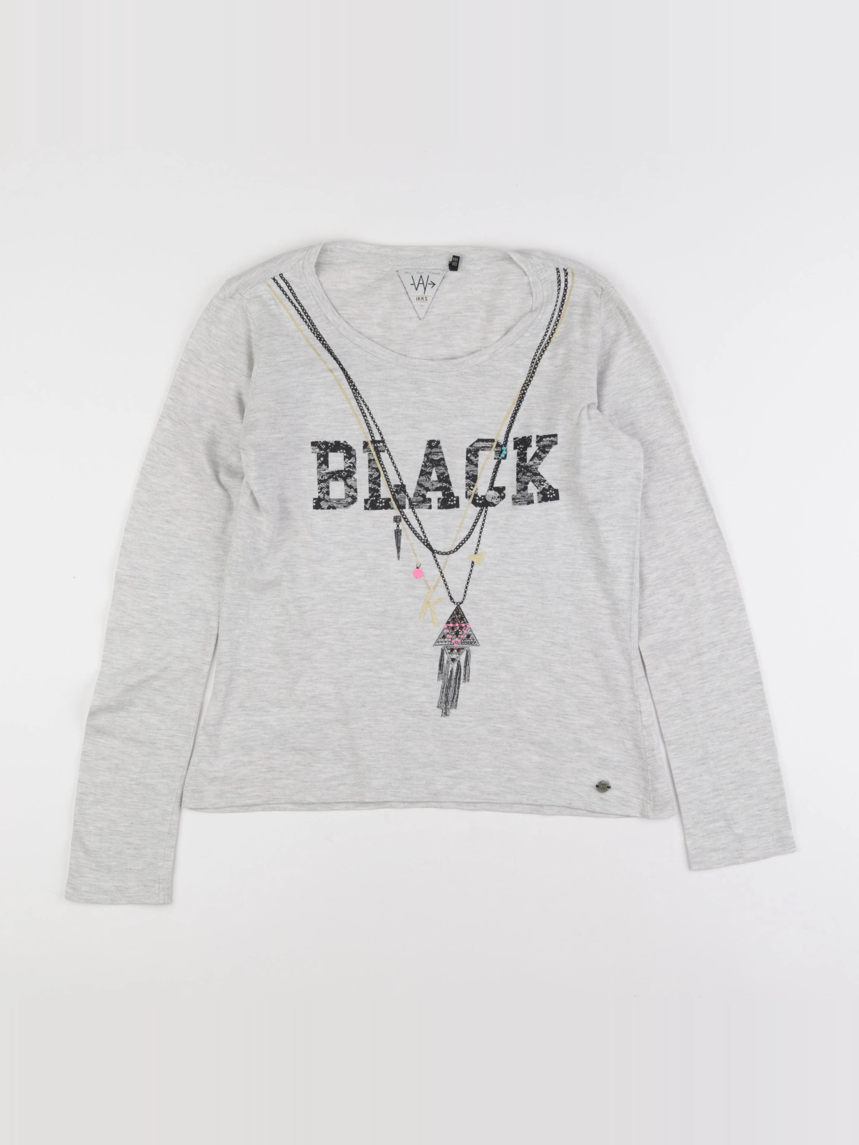 IKKS - tee-shirt gris - 12 ans