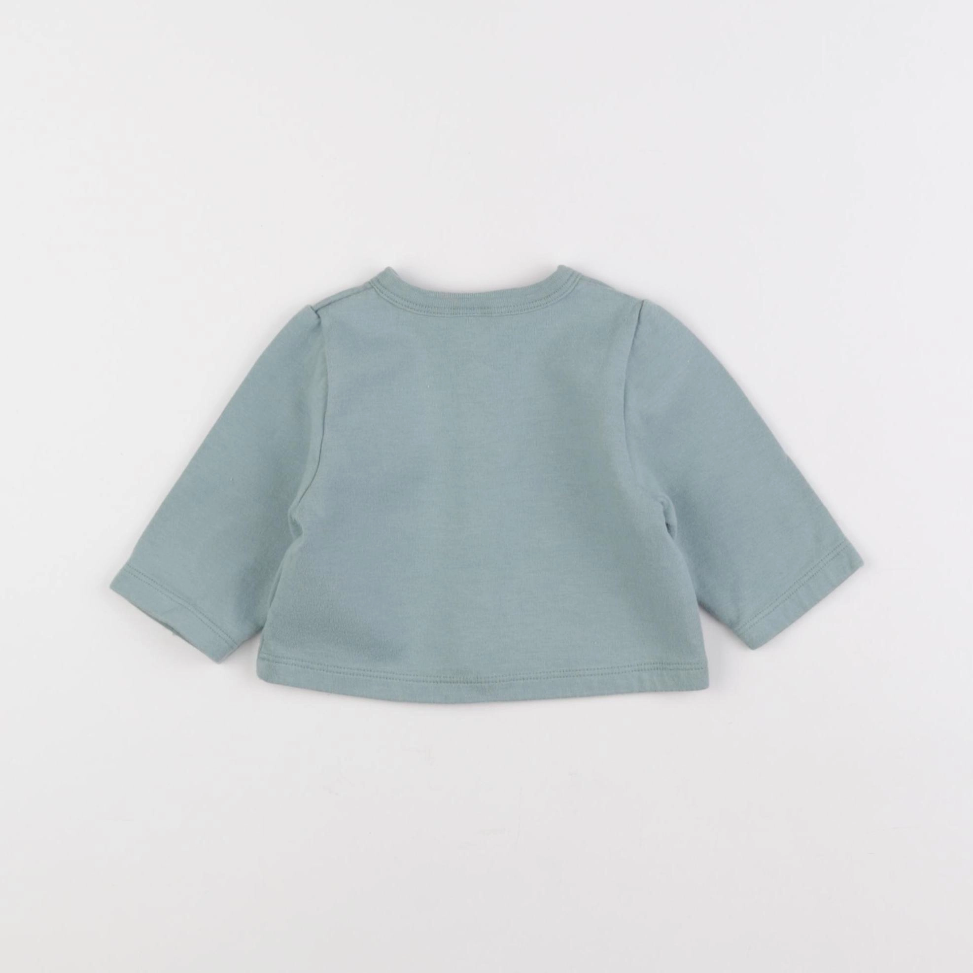 Petit Bateau - gilet vert - 3 mois