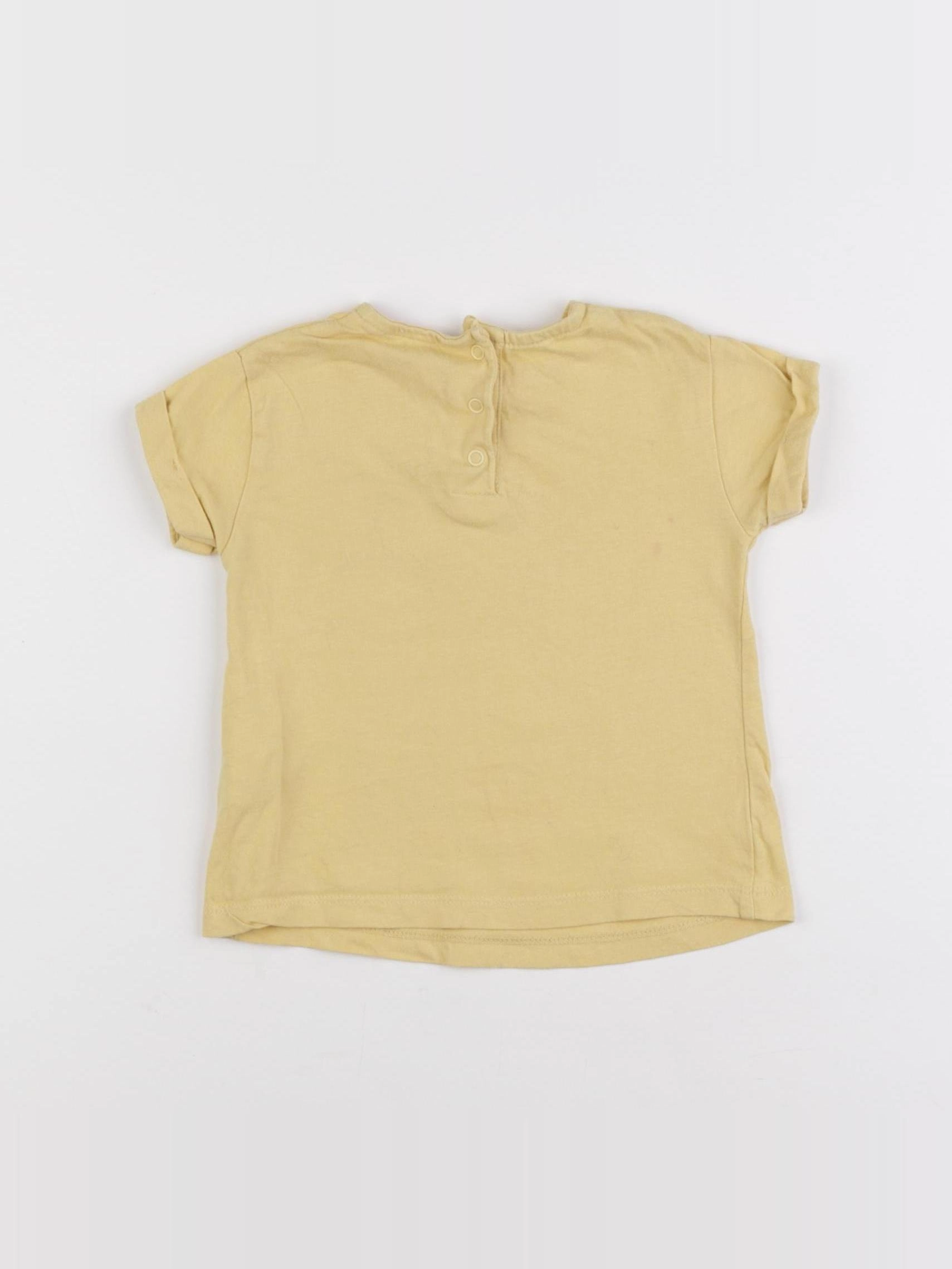Tape à l'oeil - tee-shirt jaune - 12 mois
