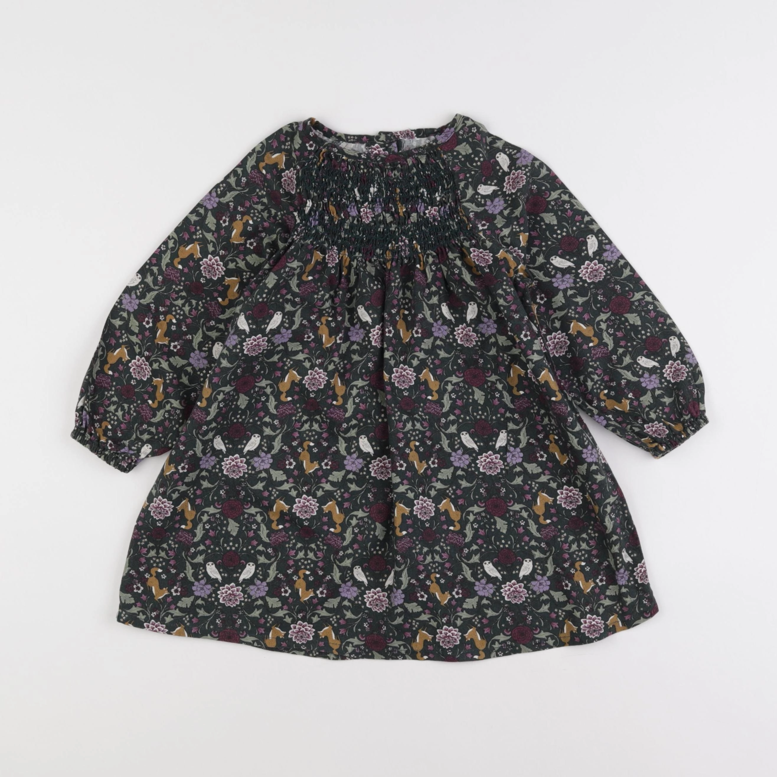 Vertbaudet - robe vert - 3 ans