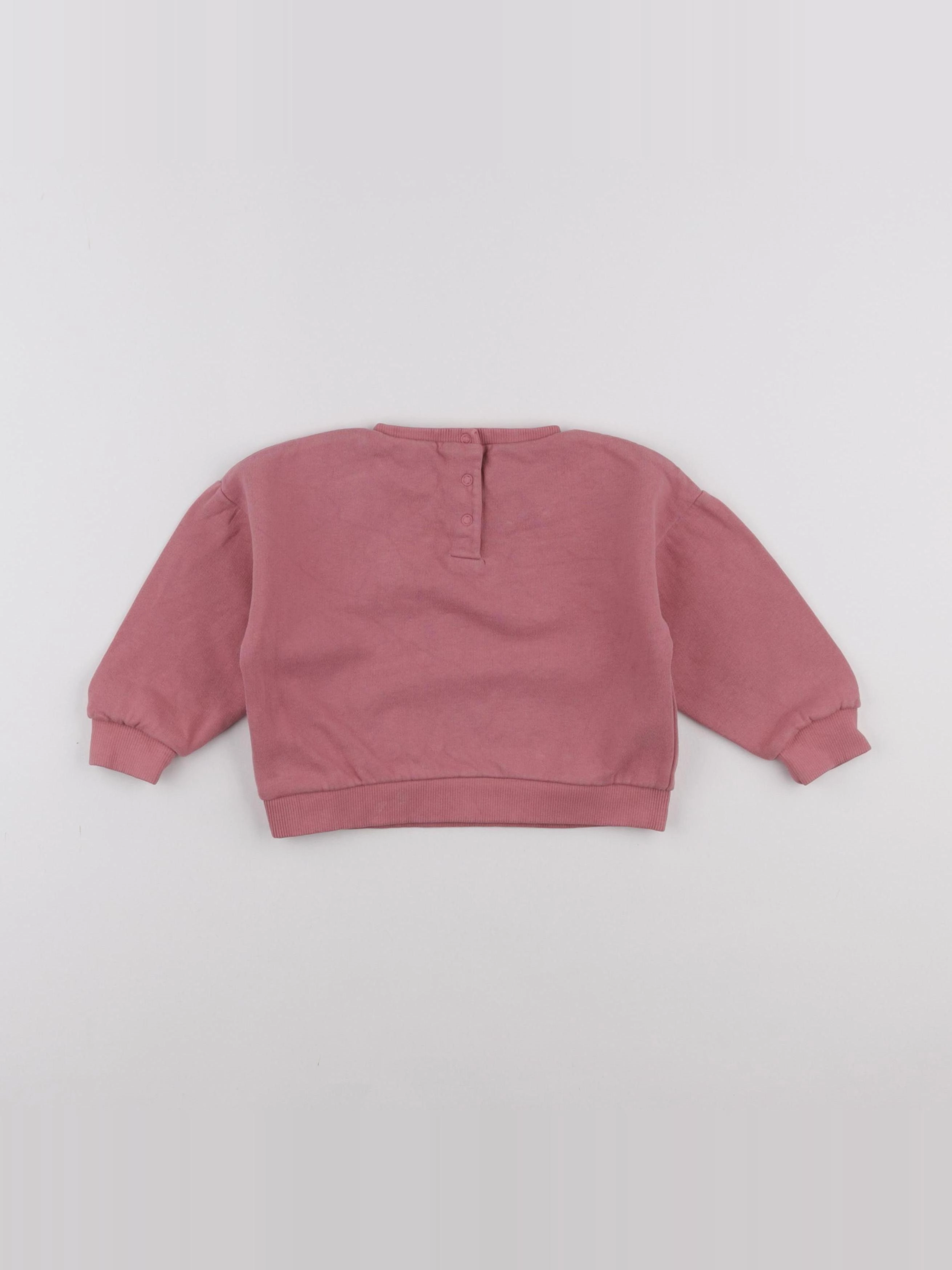 Vertbaudet - sweat rose - 2 ans