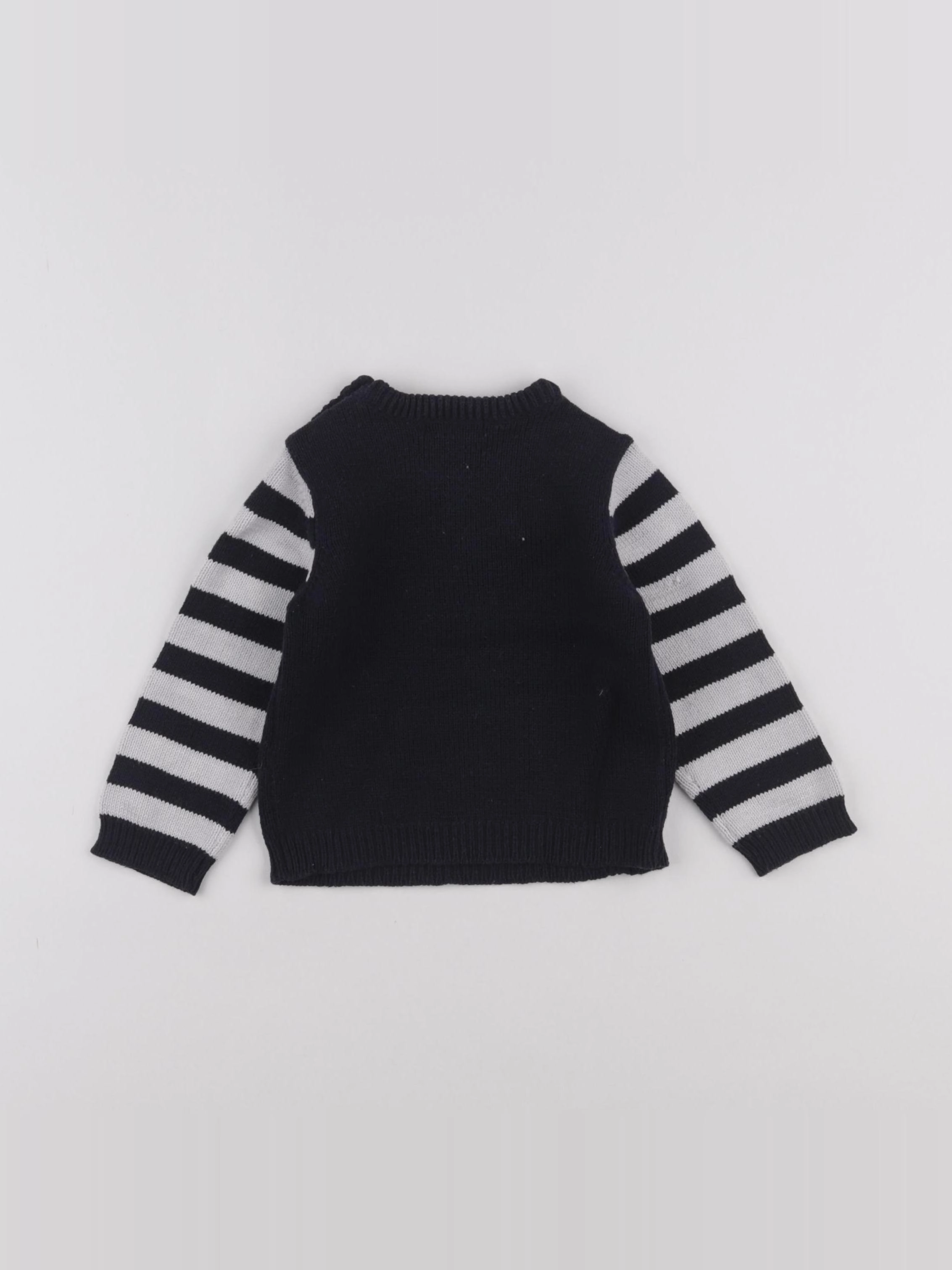 Vertbaudet - pull bleu - 18 mois