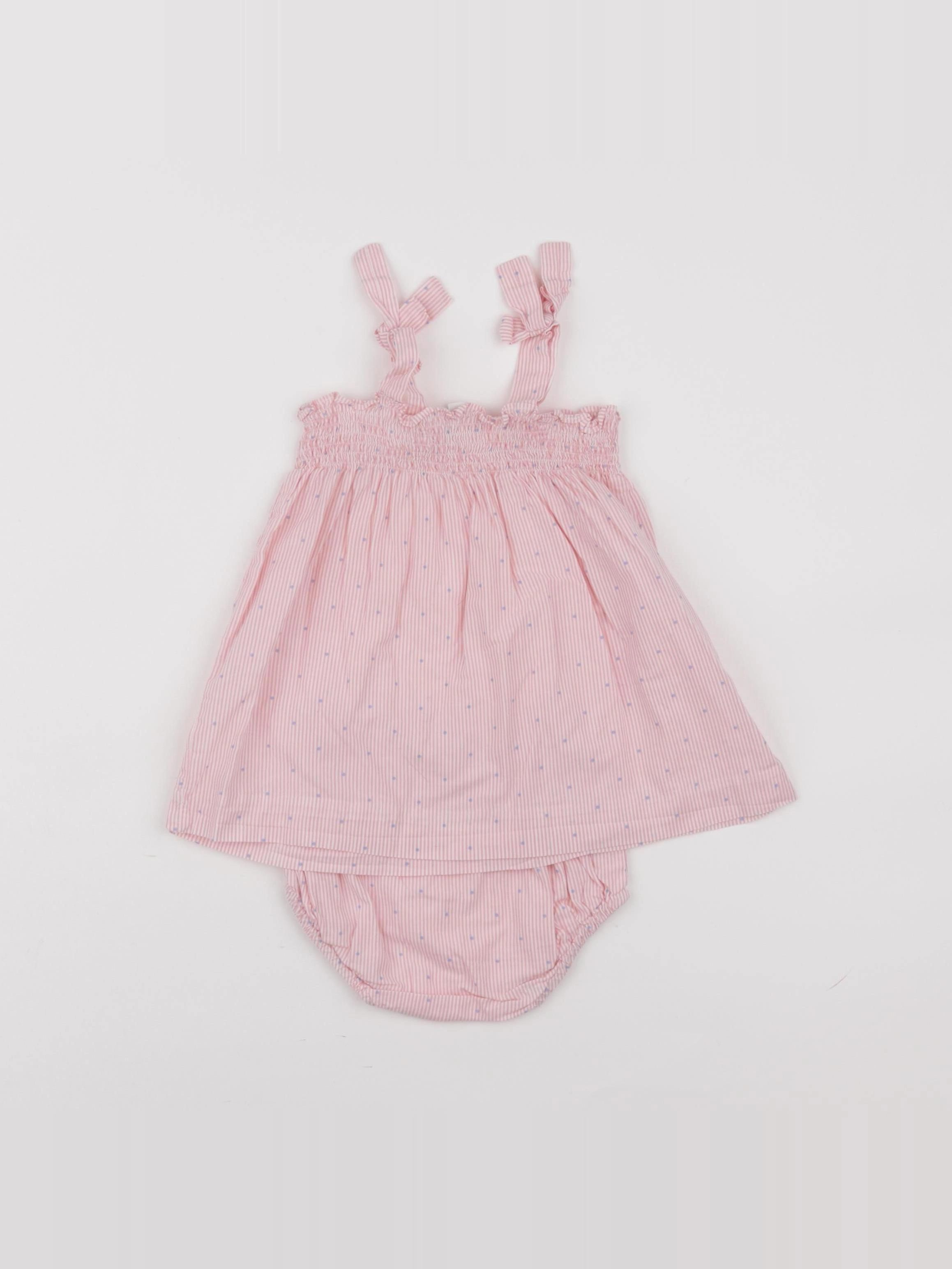Jacadi - robe rose - 6 mois