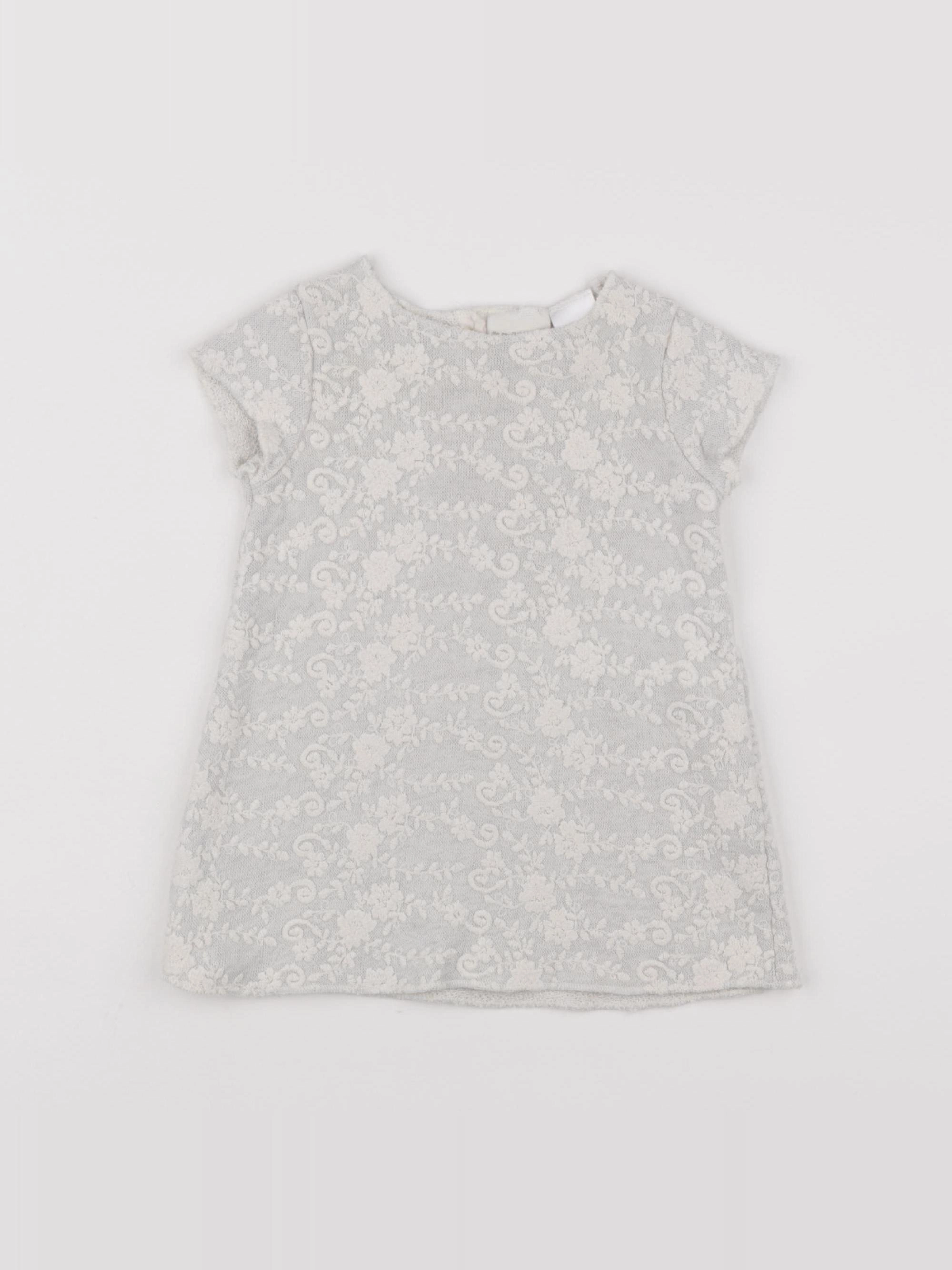 Zara - robe blanc - 9/12 mois