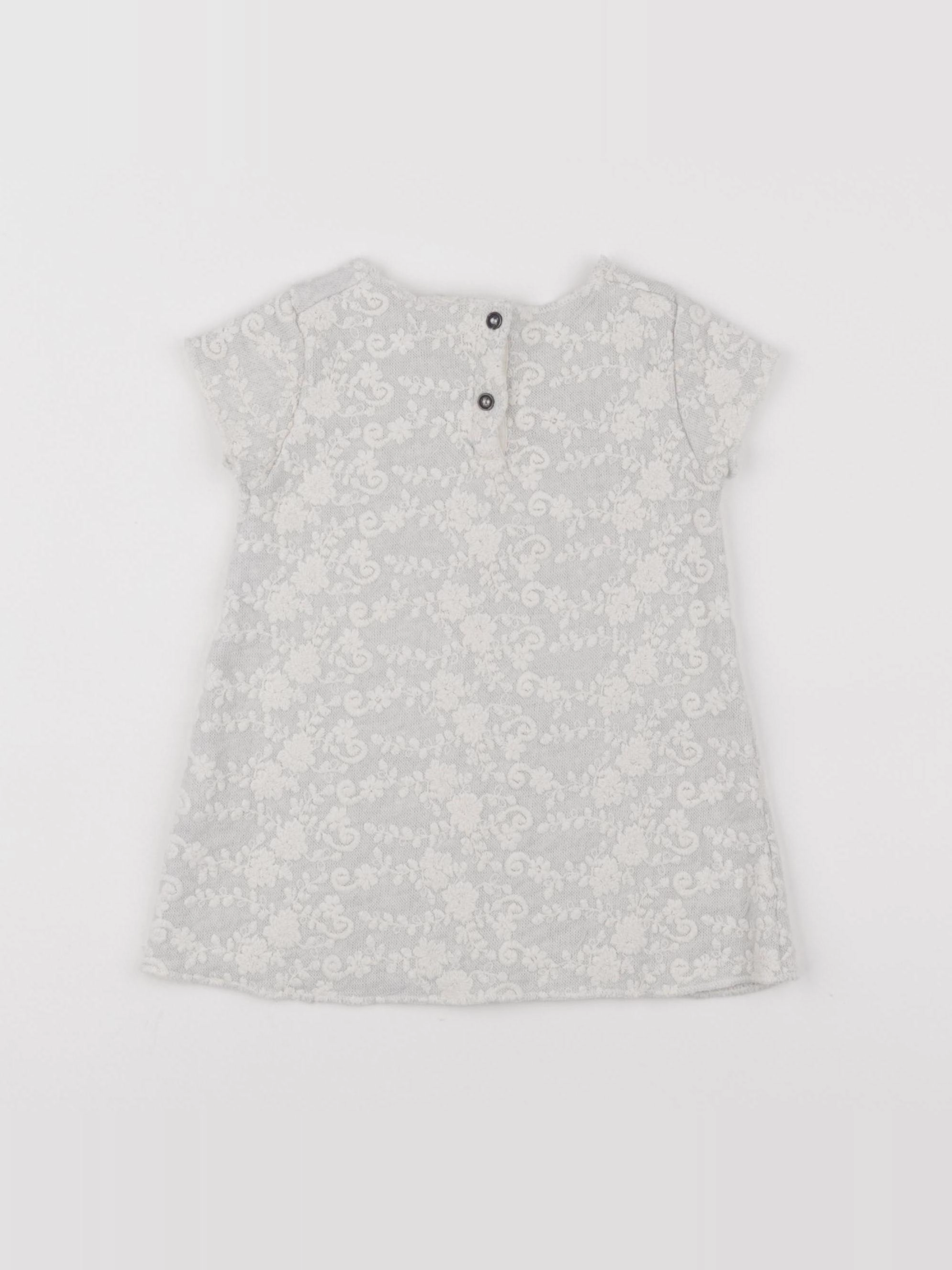 Zara - robe blanc - 9/12 mois