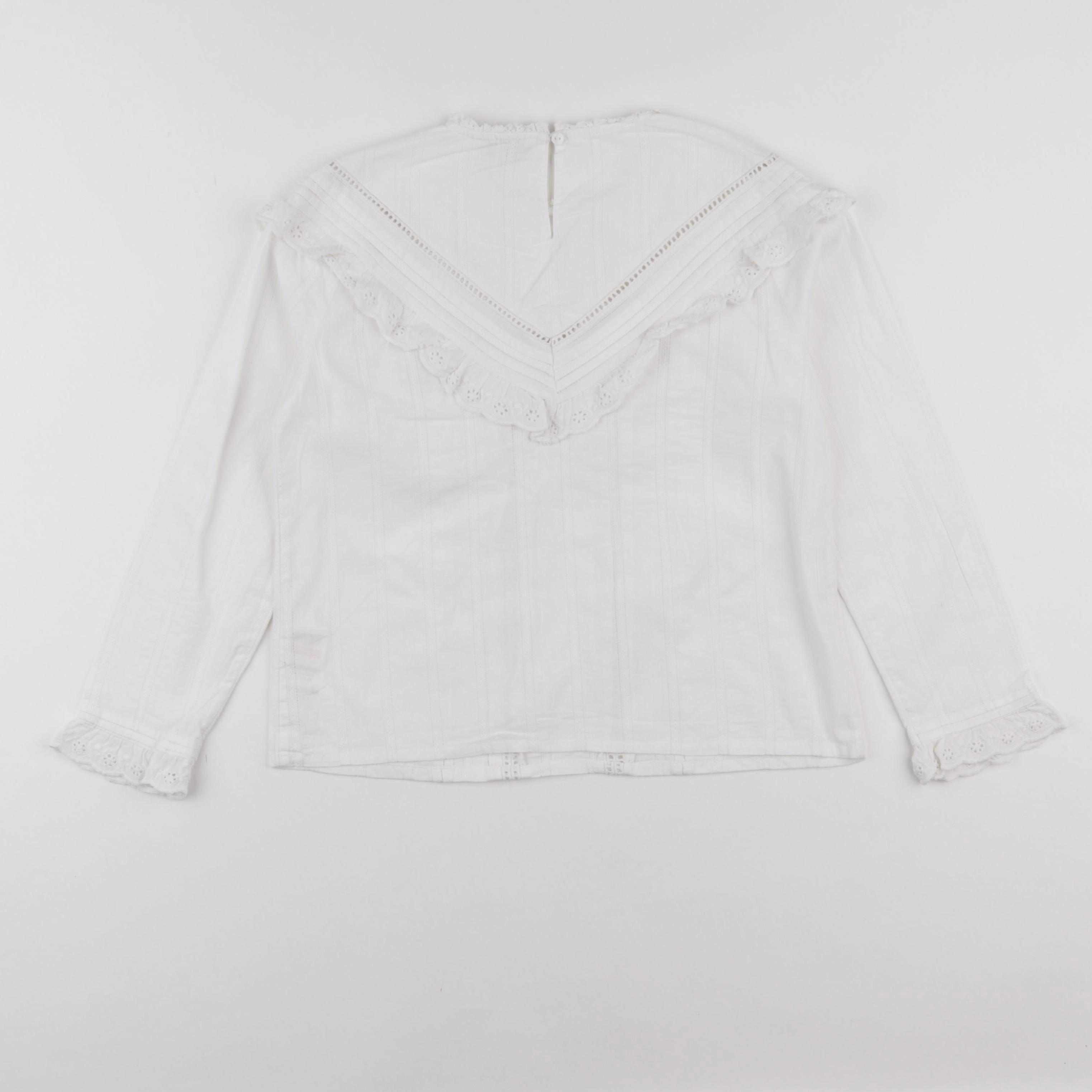 Cyrillus - blouse blanc - 10 ans