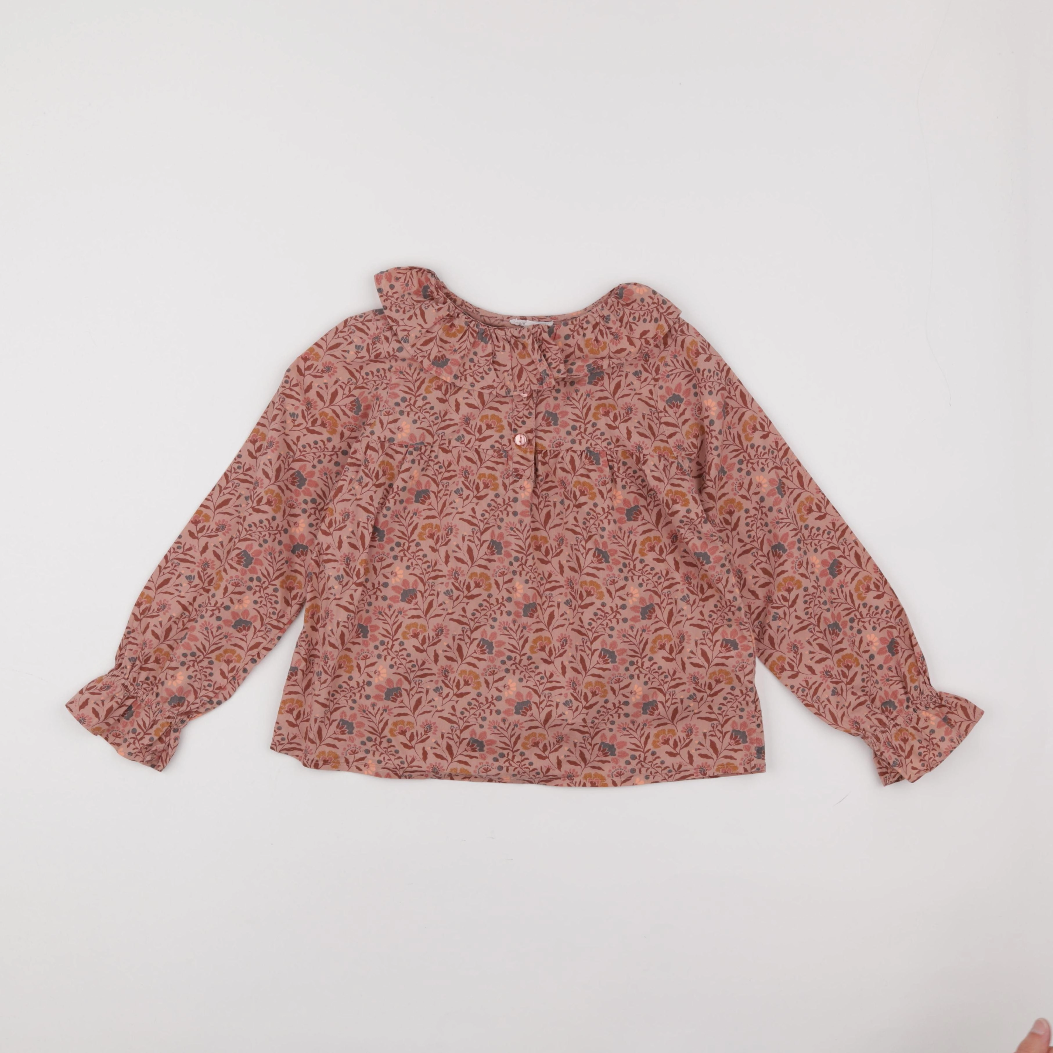 Vertbaudet - blouse rose - 7 ans