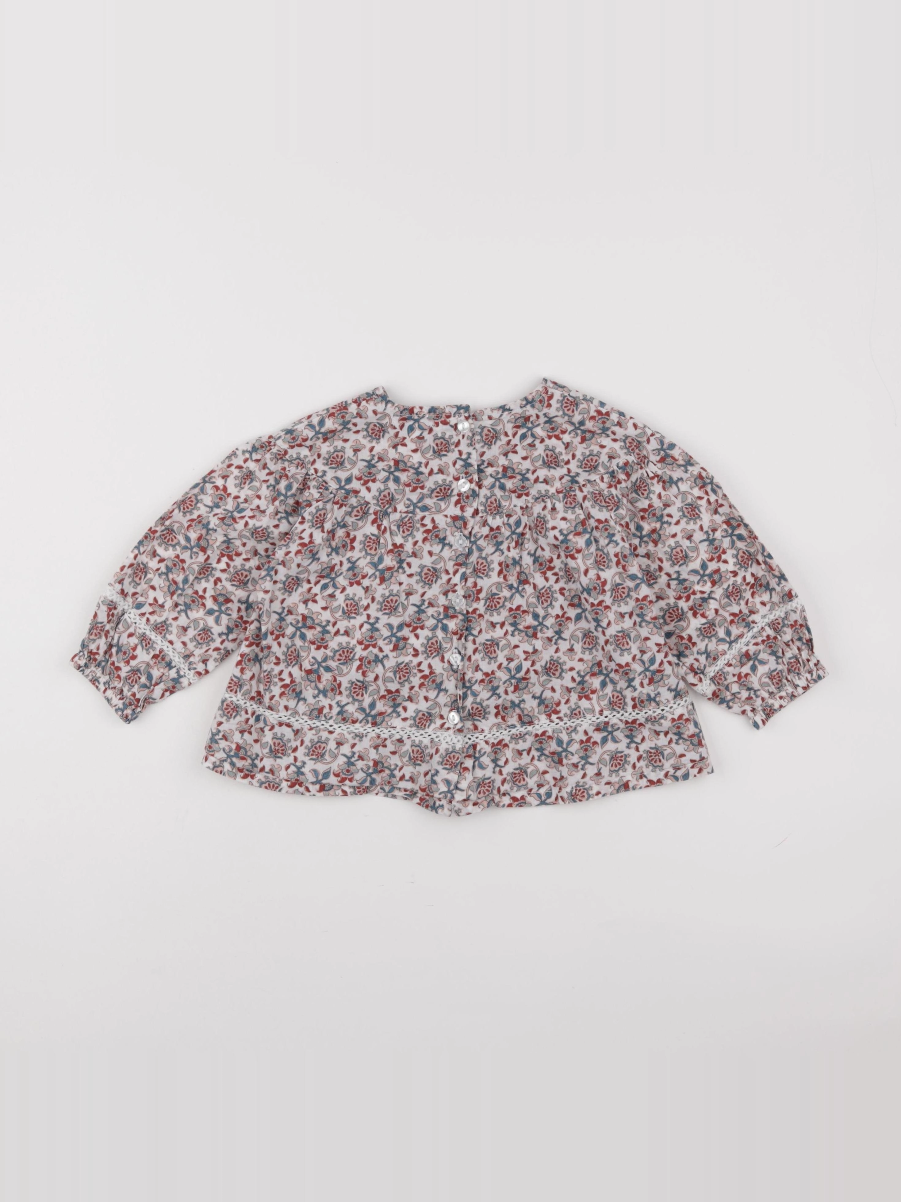Vertbaudet - blouse multicolore - 2 ans