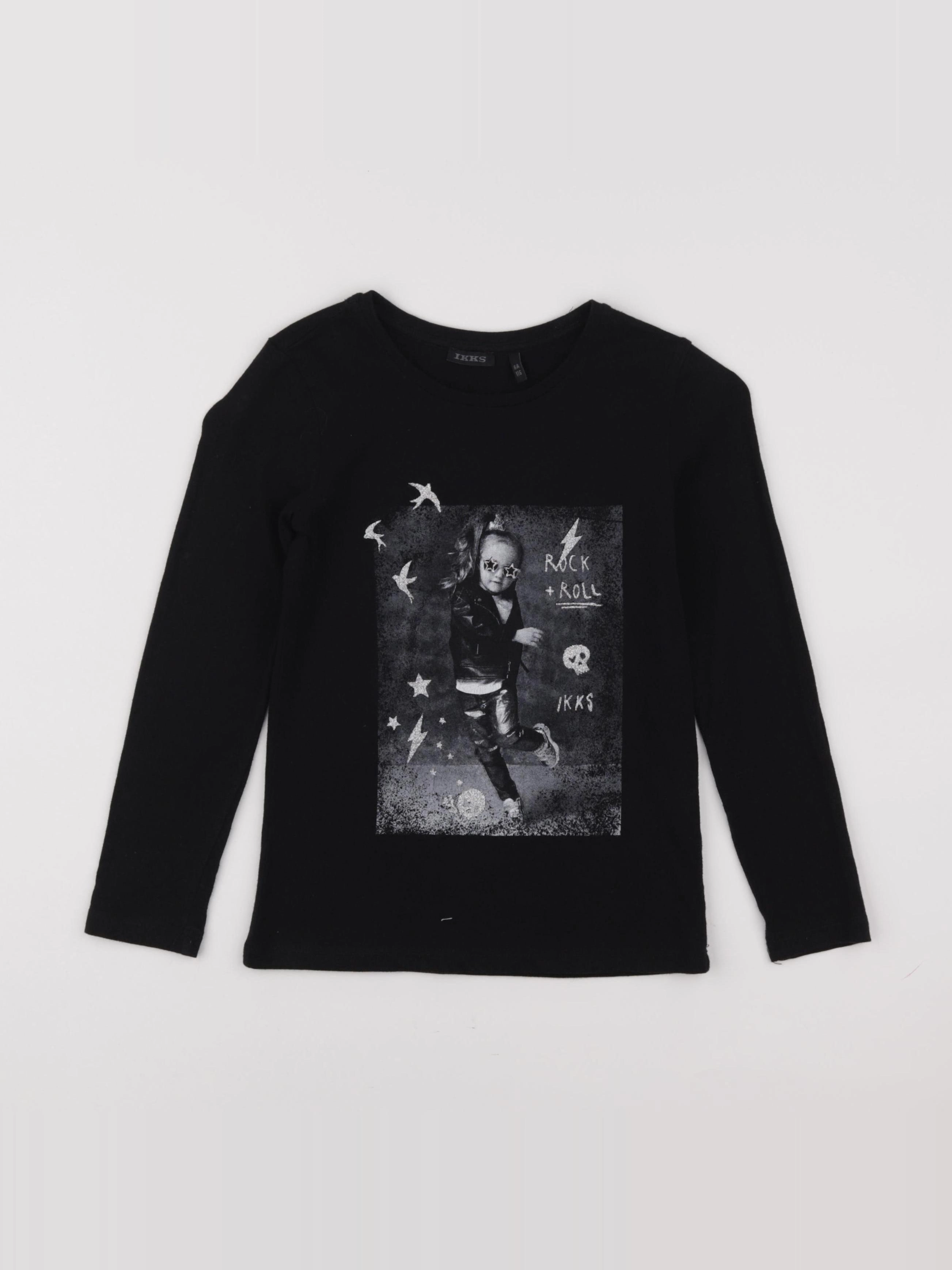 IKKS - tee-shirt noir - 6 ans