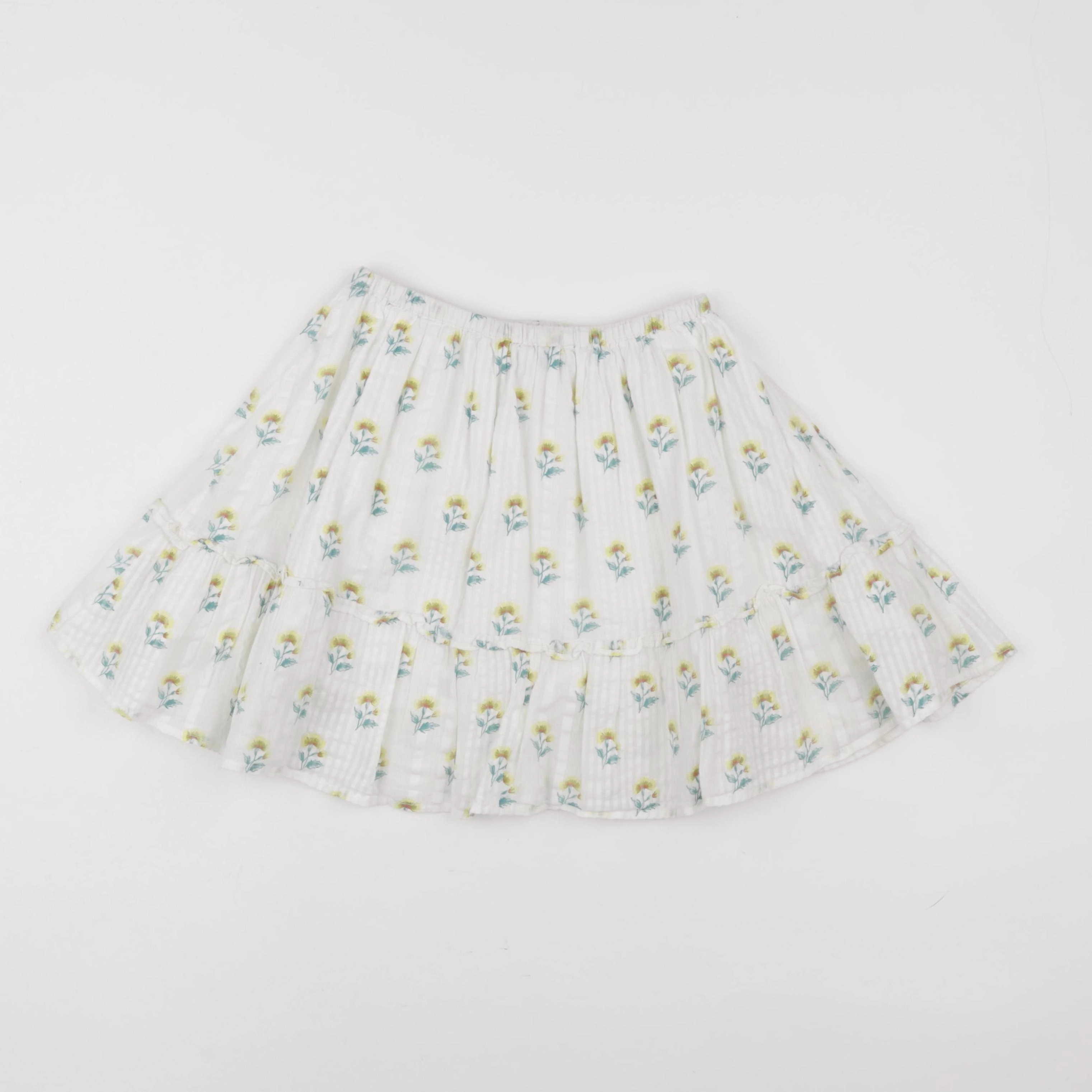 Cyrillus - jupe beige, jaune - 8 ans