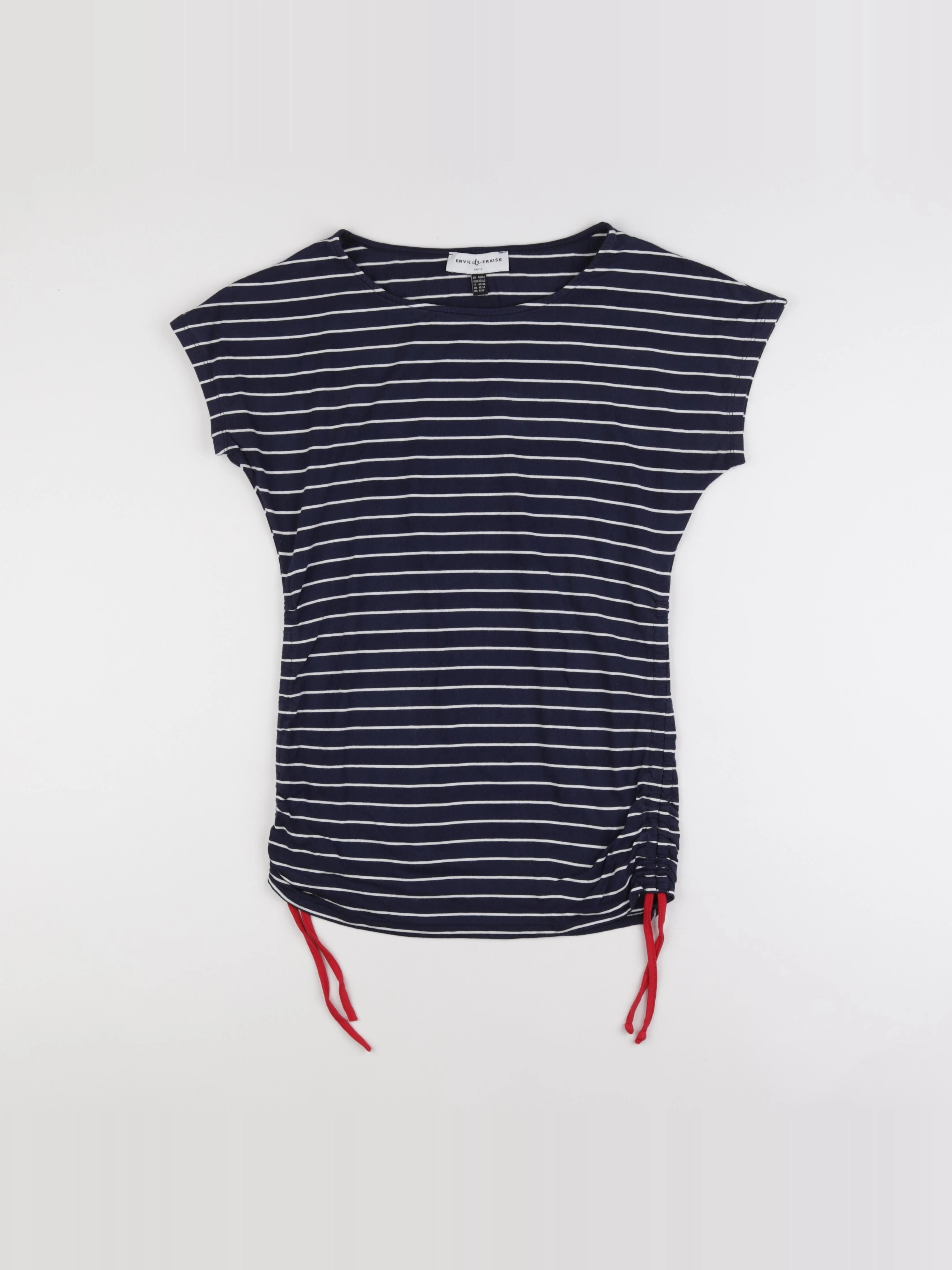 Envie de fraise - tee-shirt grossesse bleu - 40 à 42