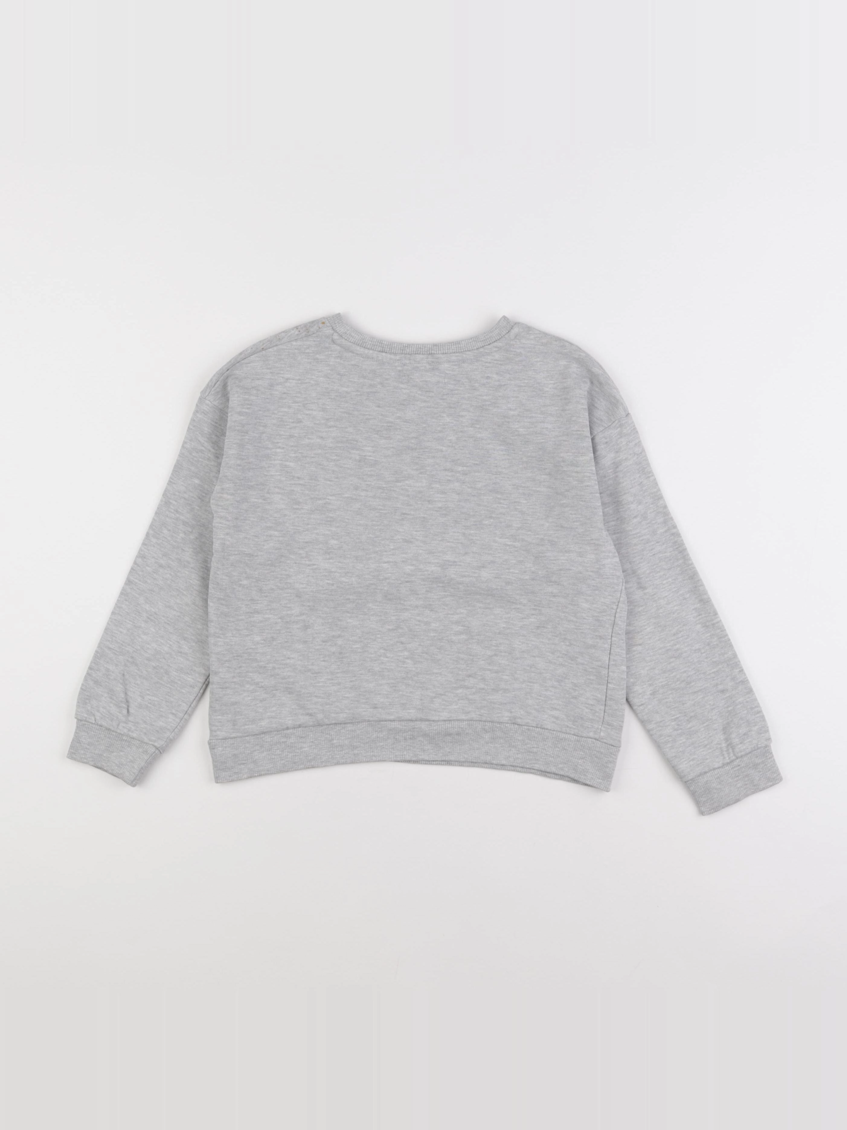 Vertbaudet - sweat gris - 6 ans
