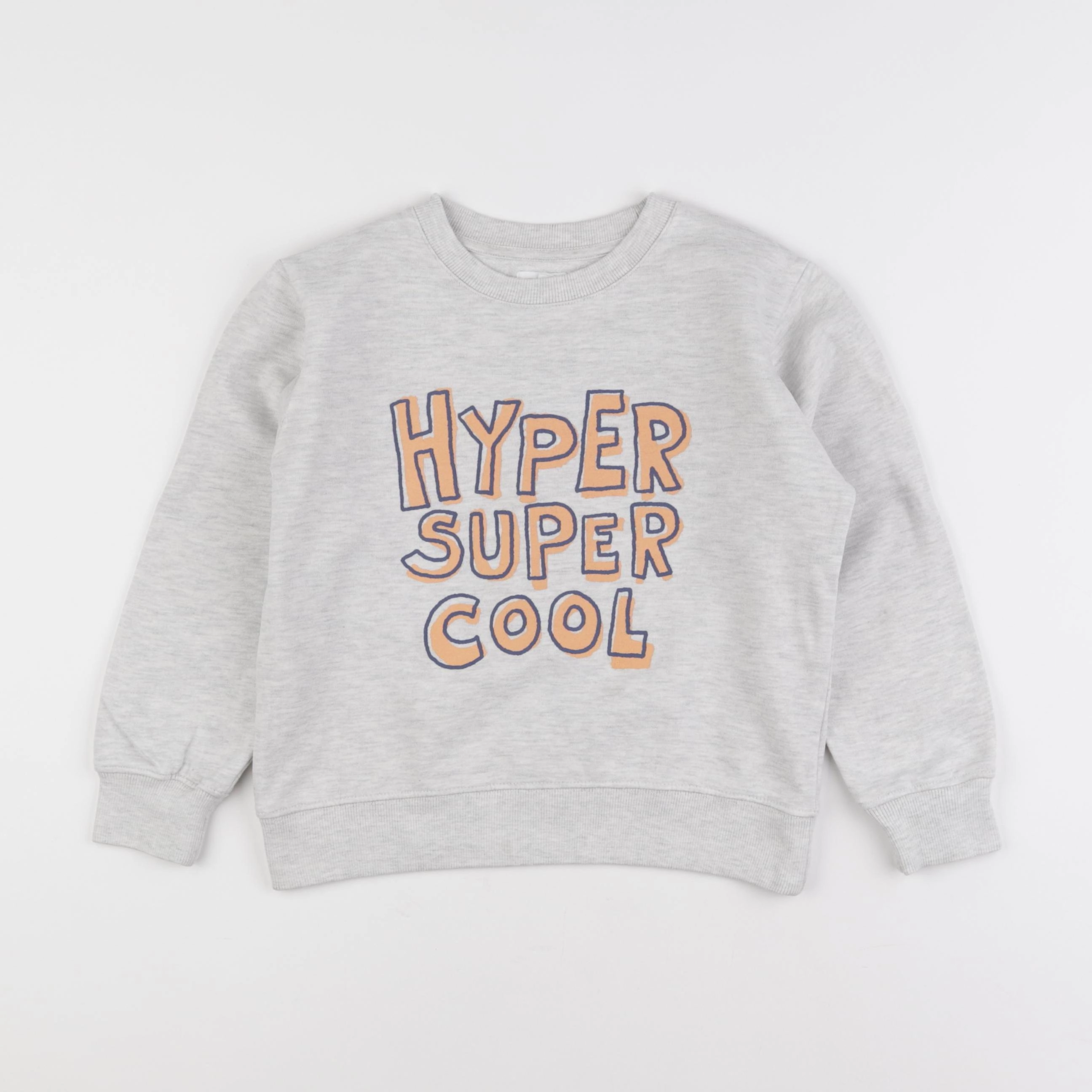 Vertbaudet - sweat gris - 8 ans
