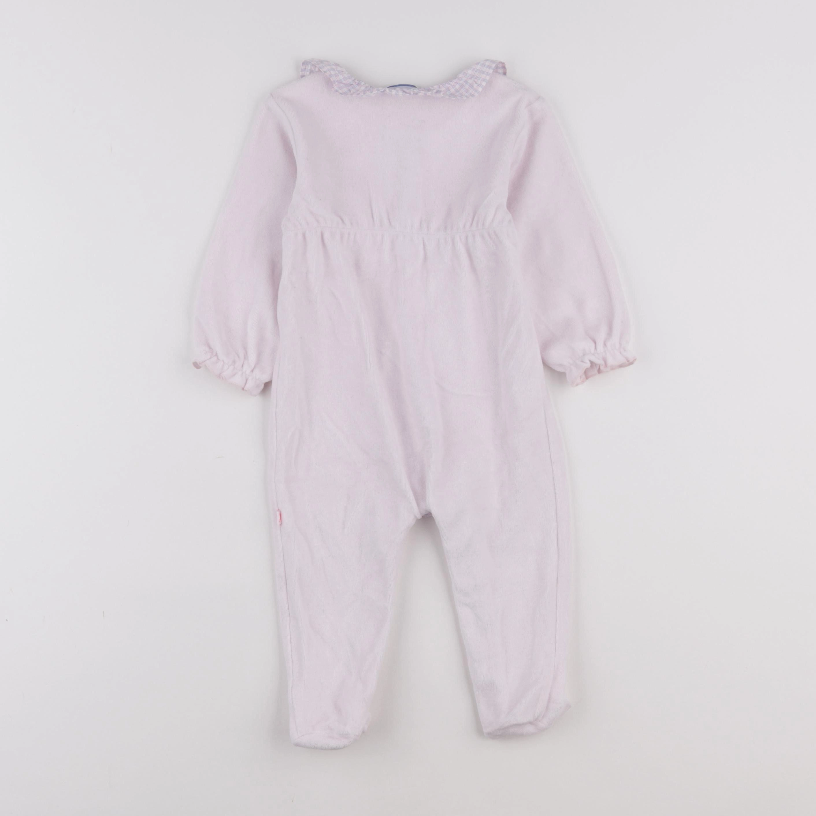Jacadi - pyjama velours rose - 12 mois