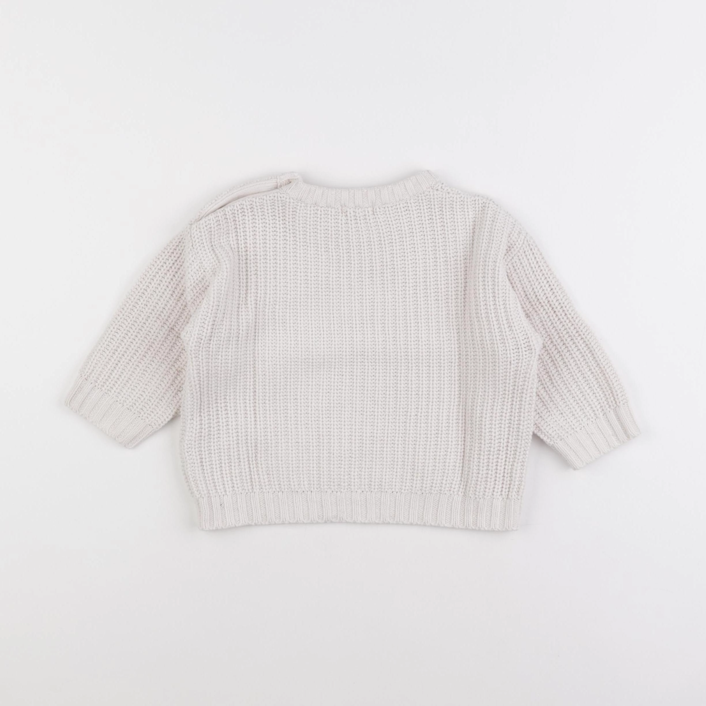 Vertbaudet - pull beige - 18 mois