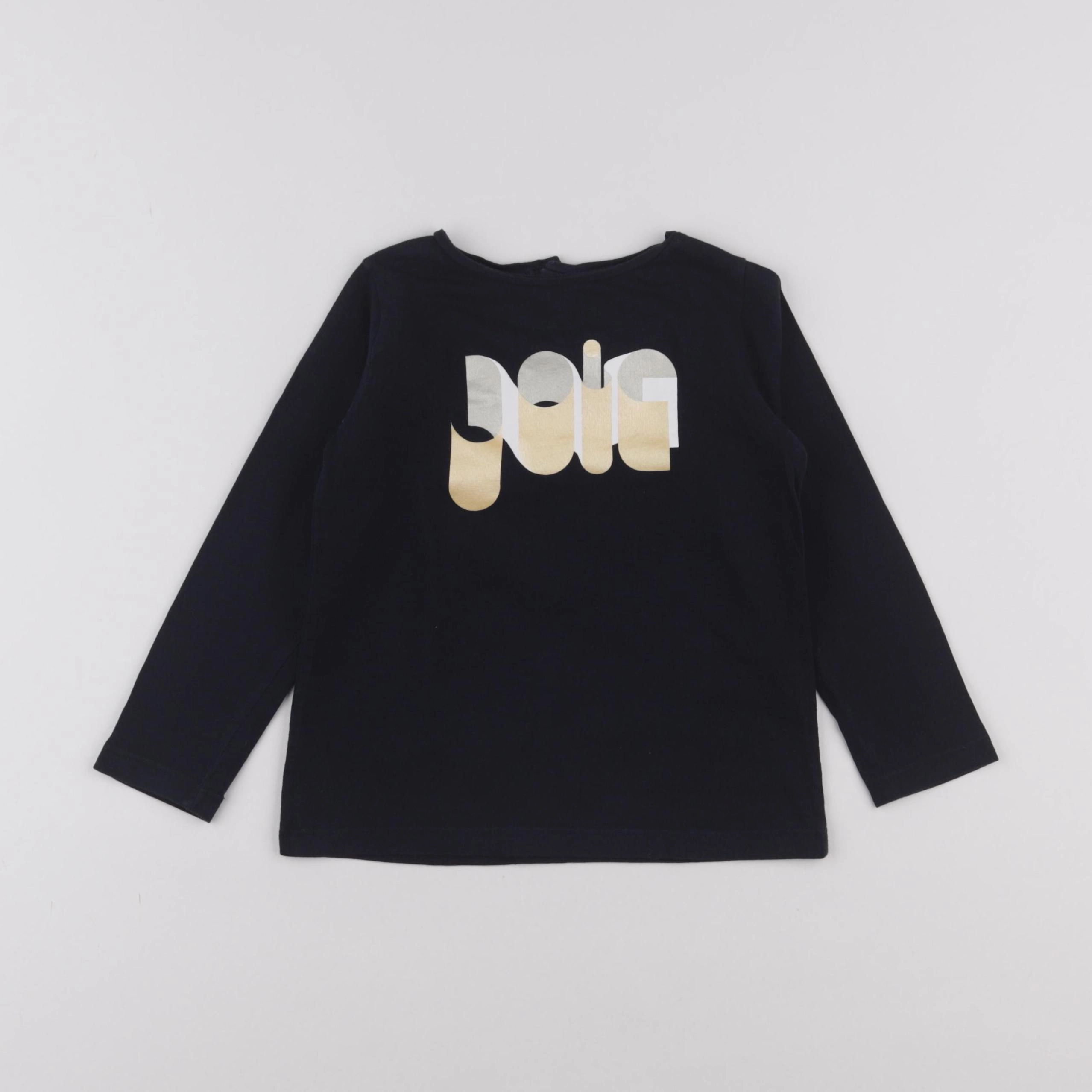 Jacadi - tee-shirt bleu, or - 4 ans
