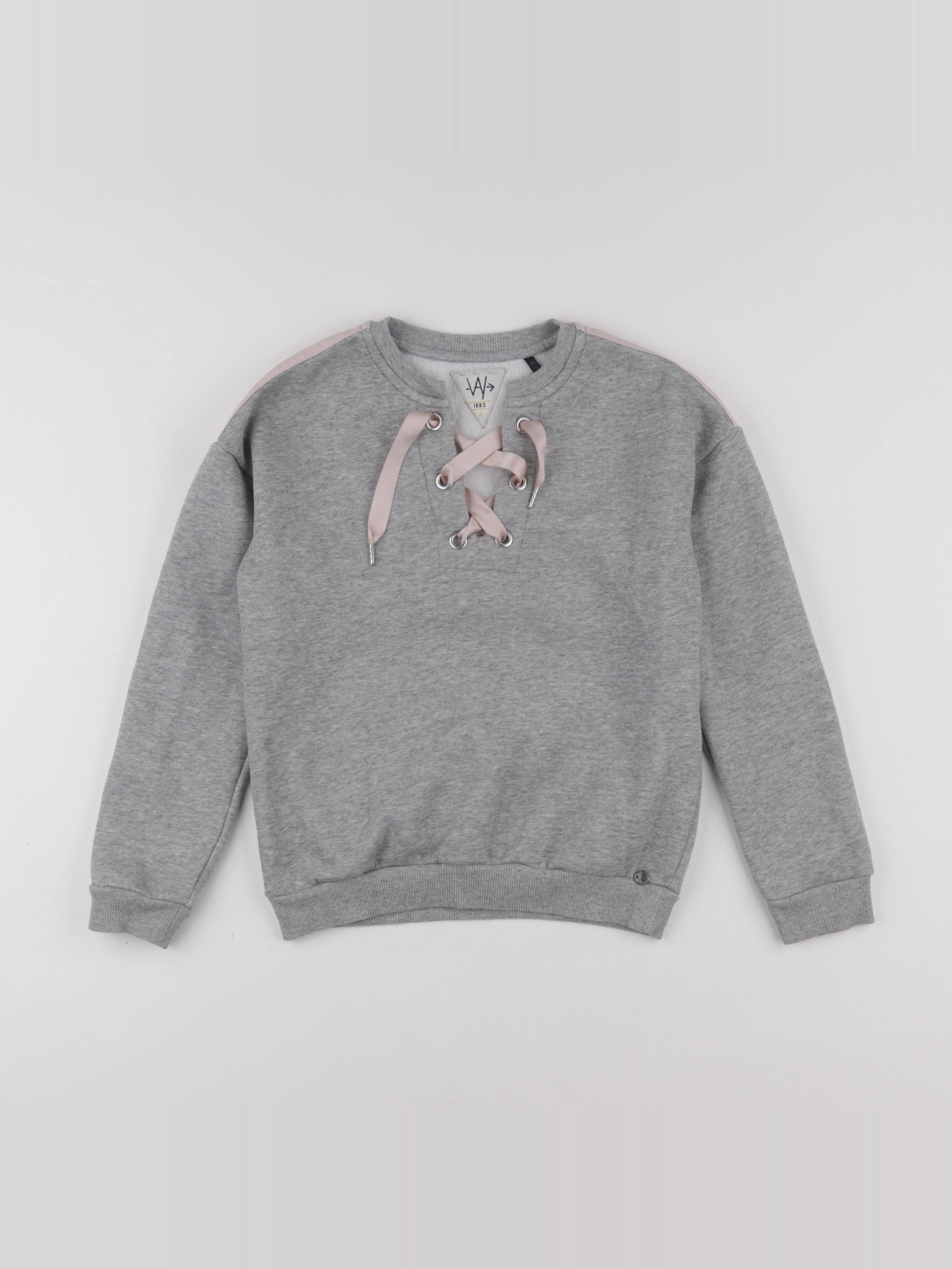 IKKS - sweat gris - 10 ans
