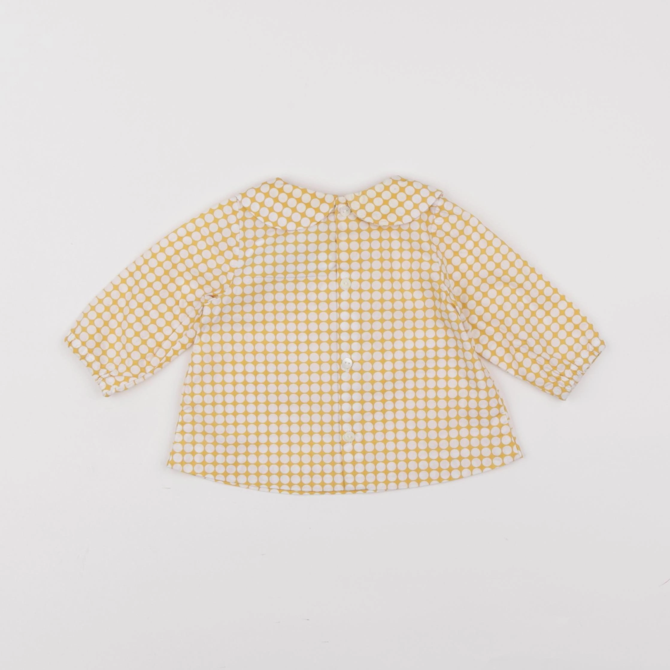 Jacadi - blouse blanc, jaune - 3 mois