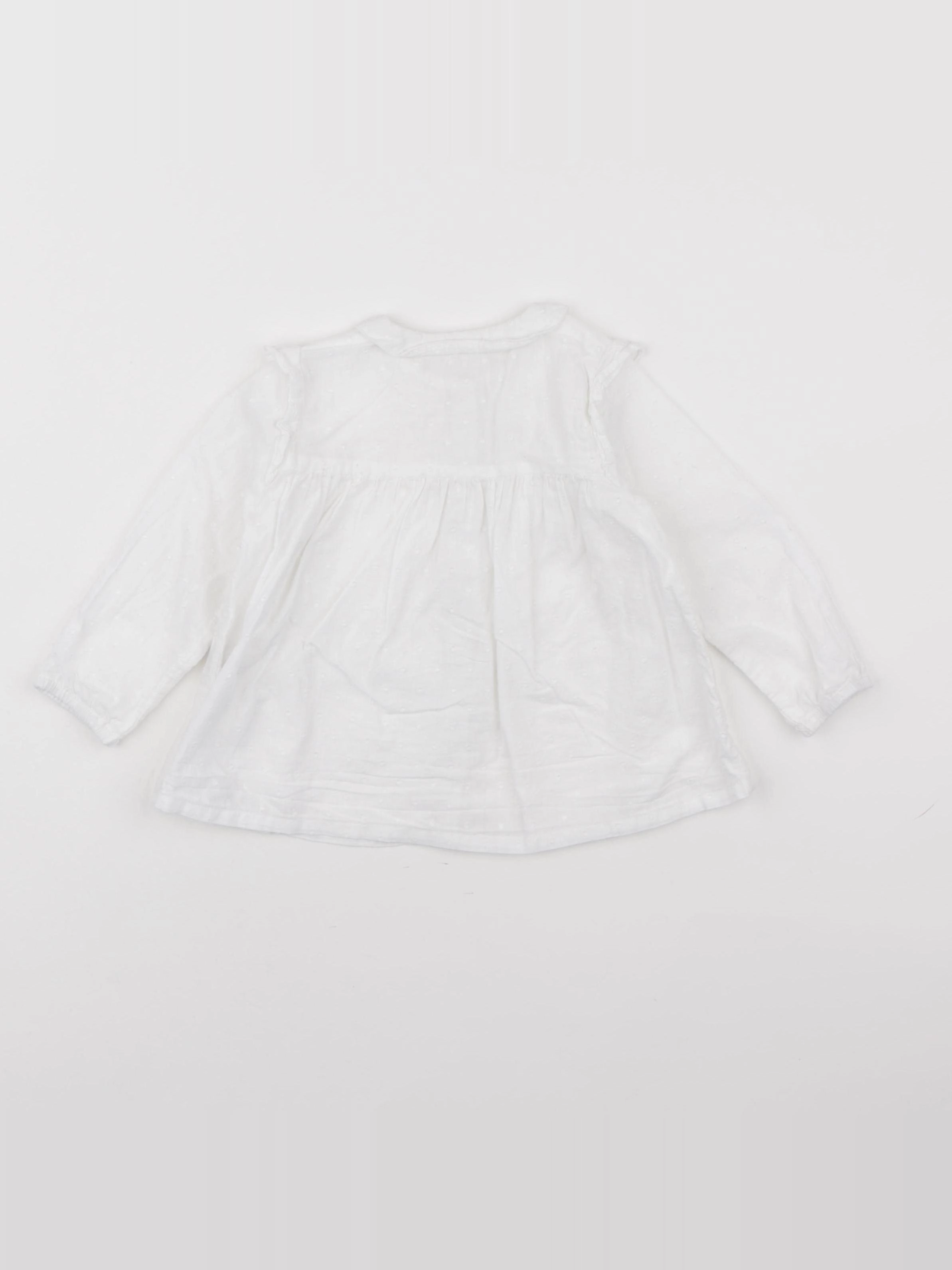 Boutchou - blouse blanc - 18 mois