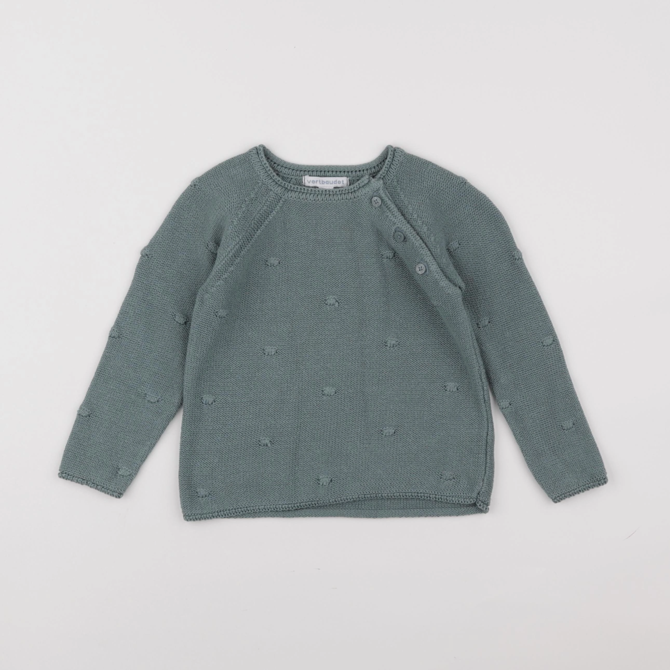 Vertbaudet - pull vert - 2 ans