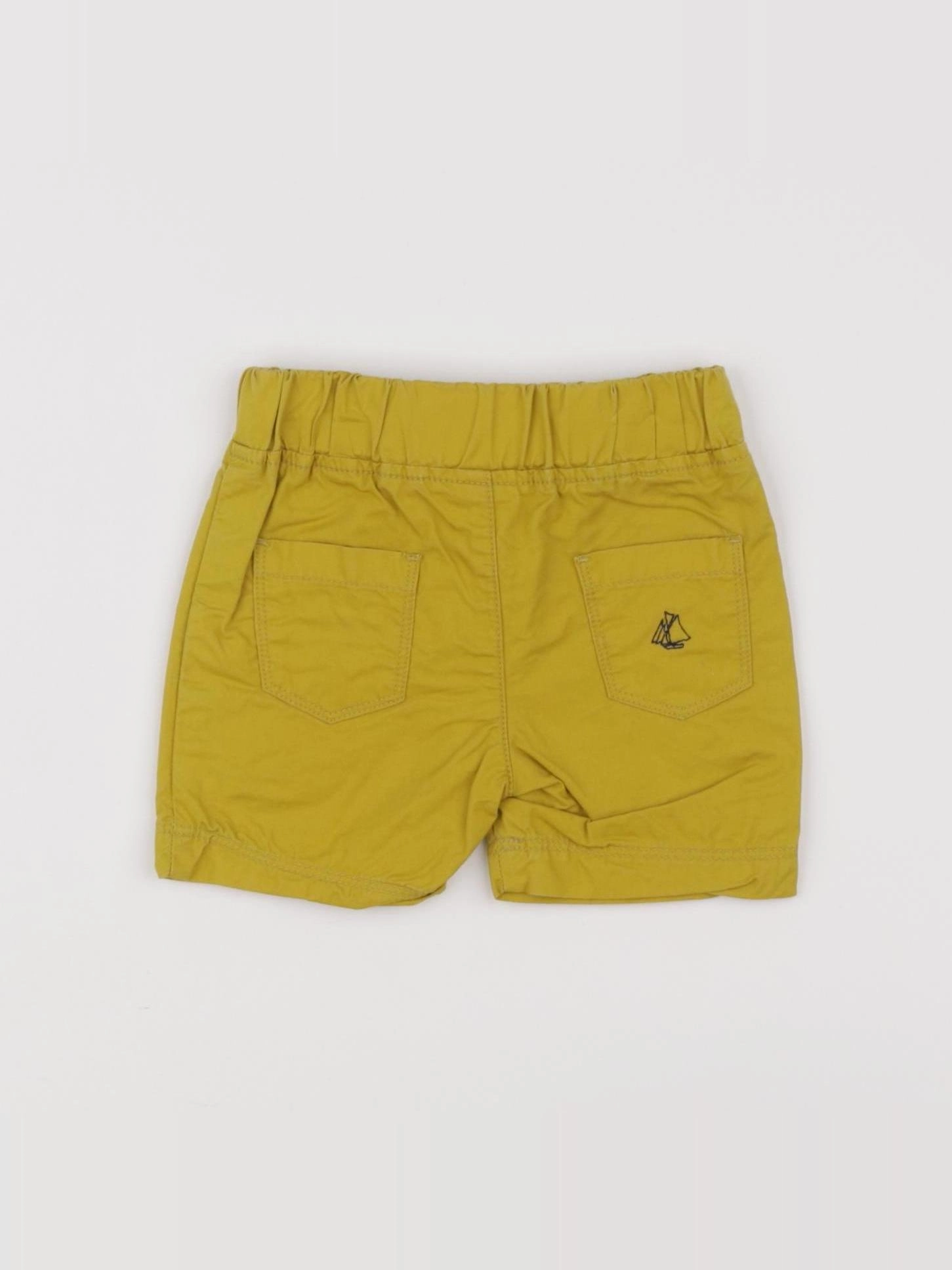 Petit Bateau - short jaune - 3 mois