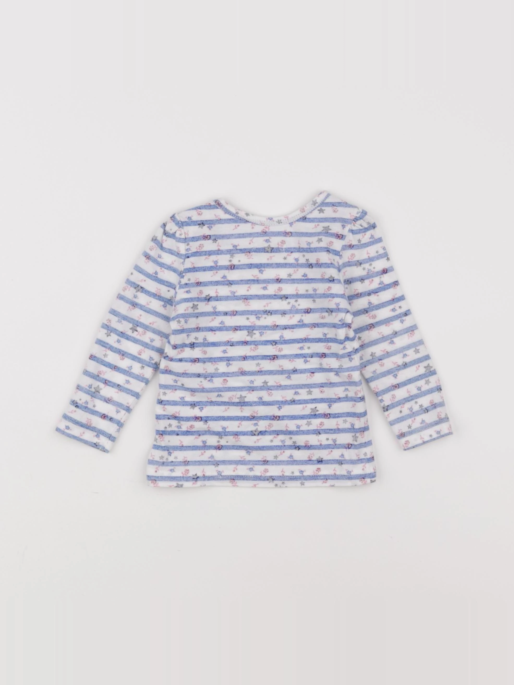 IKKS - tee-shirt bleu - 6 mois