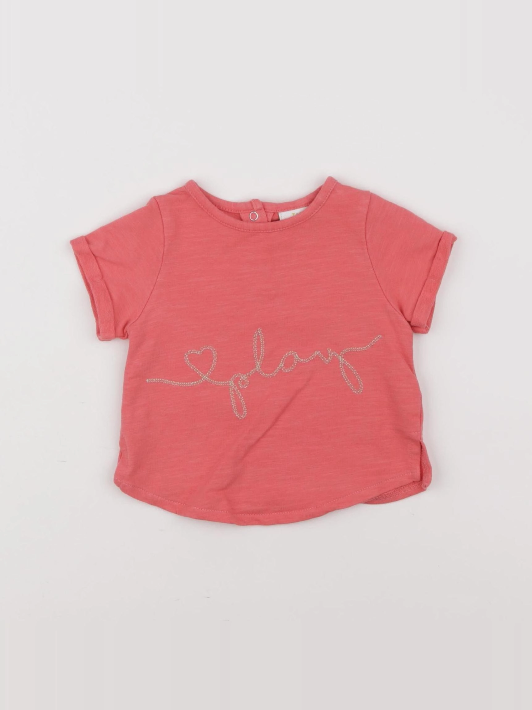 Tape à l'oeil - tee-shirt rose - 3 mois