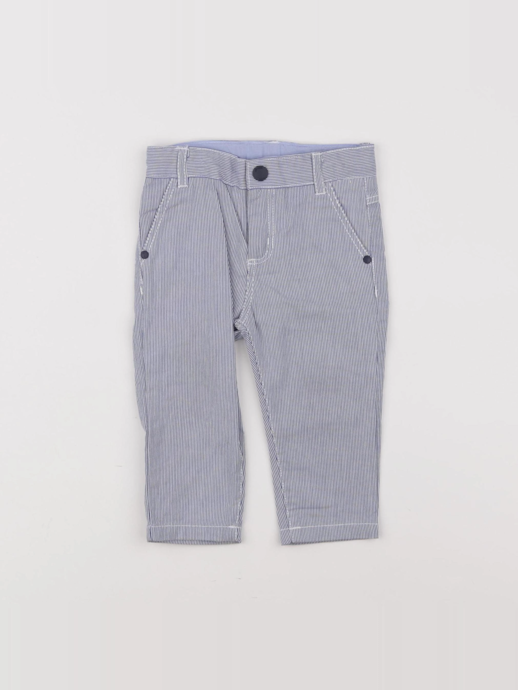 Jacadi - pantalon bleu - 12 mois